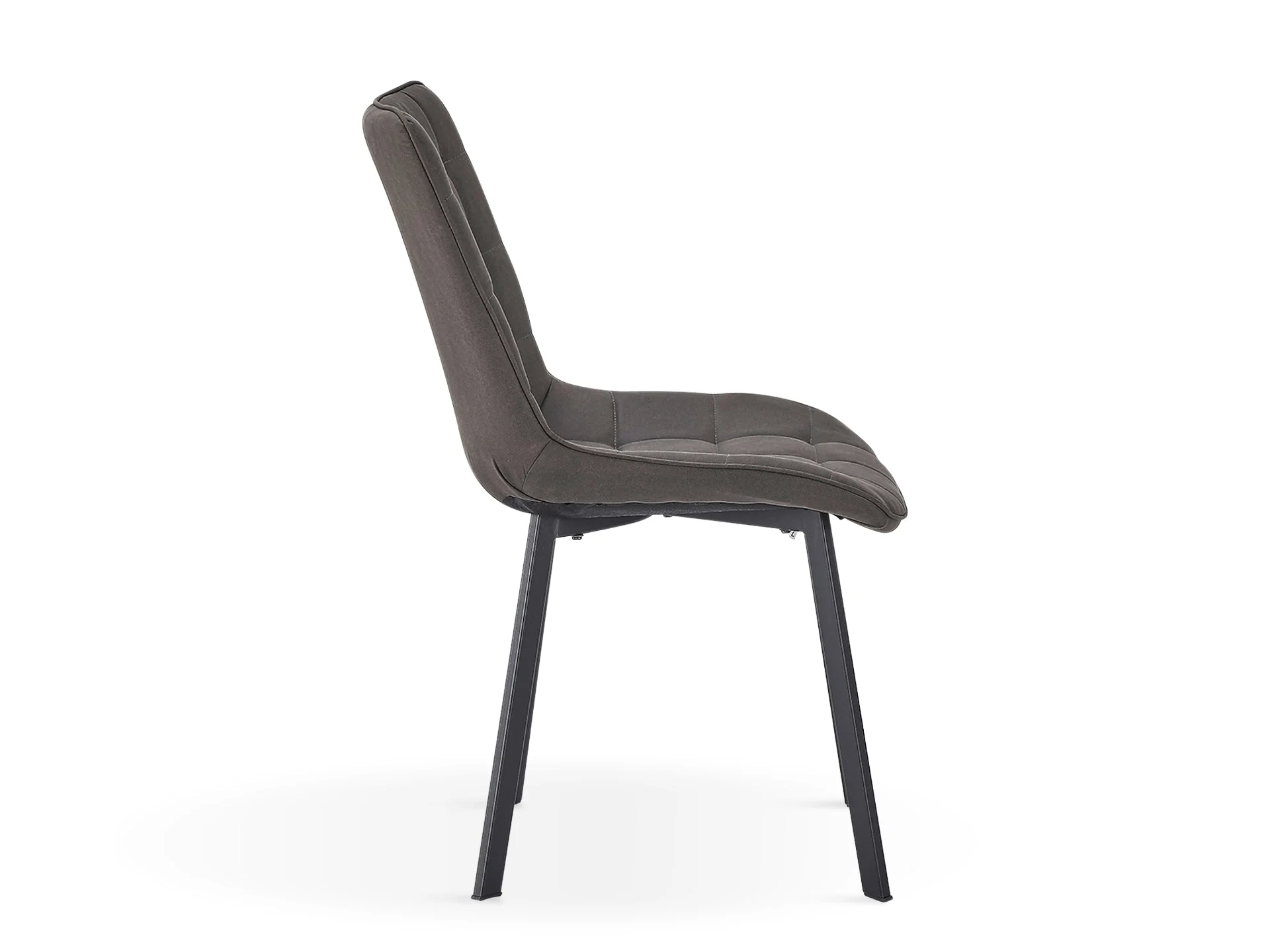 Nellie Dining Chair - Set of 4 - Dark Grey + Black - Image 6