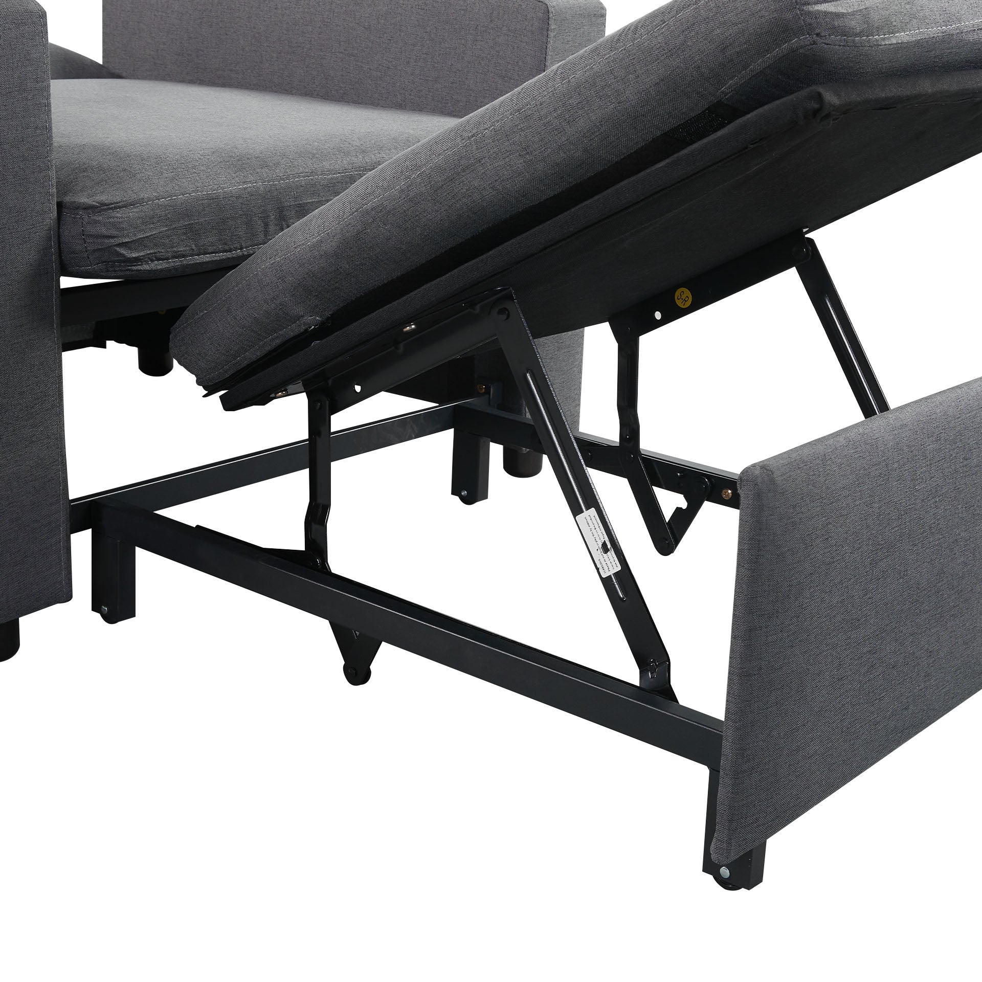 Nest Linen 1 Seater Sofa Bed - Dark Grey - Image 19