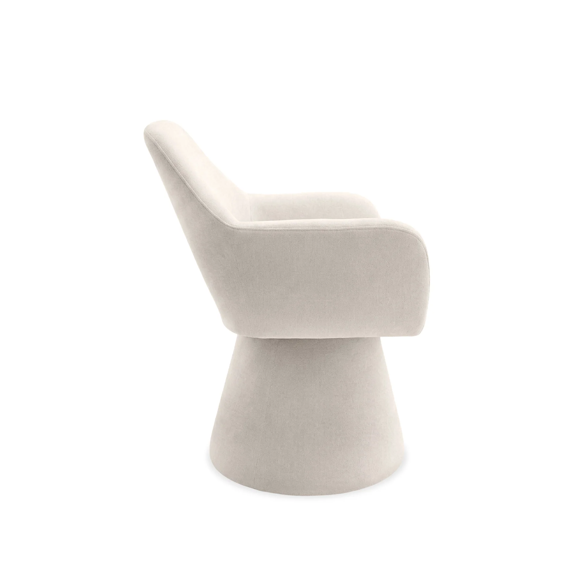 Nilo Swivel Barrel Armchair - Beige - Image 12
