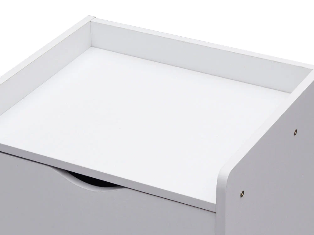 NOAH Bedside Table Nightstand - WHITE - Image 5
