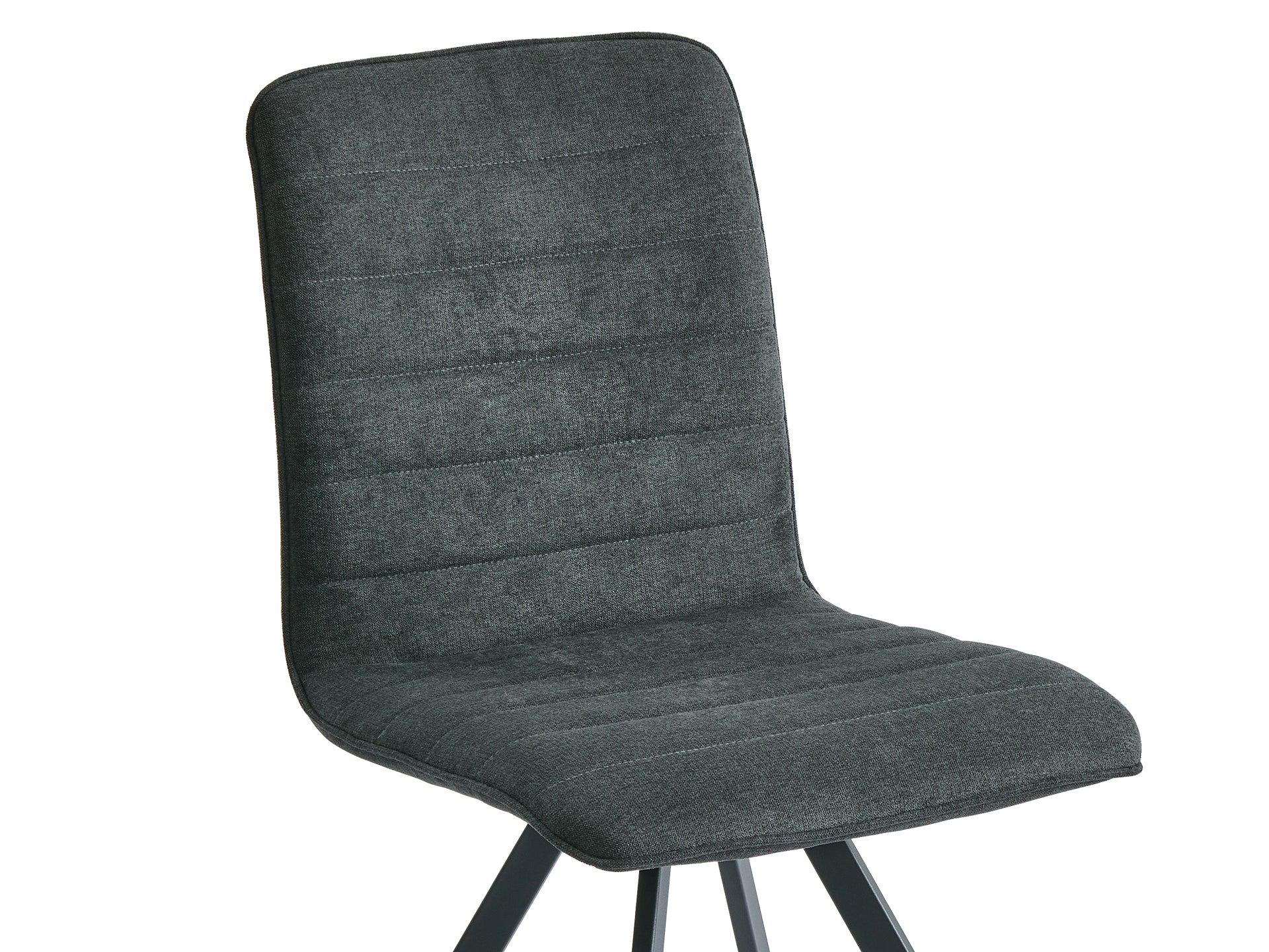 NOELLE 4PCS Upholstered Dining Chair - DARK GREY - Image 8