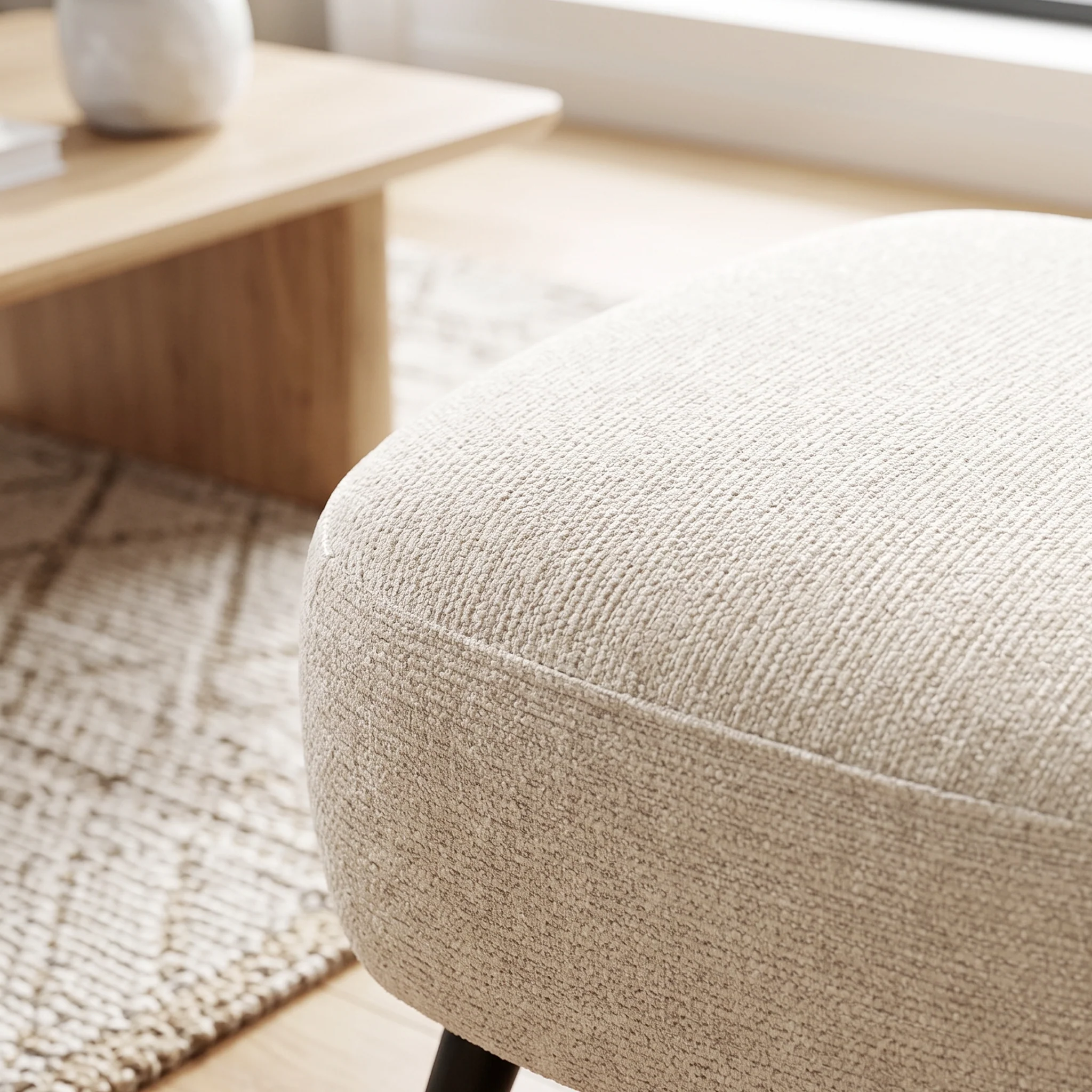 Nook Chenille Armchair - Light Khaki - Image 6