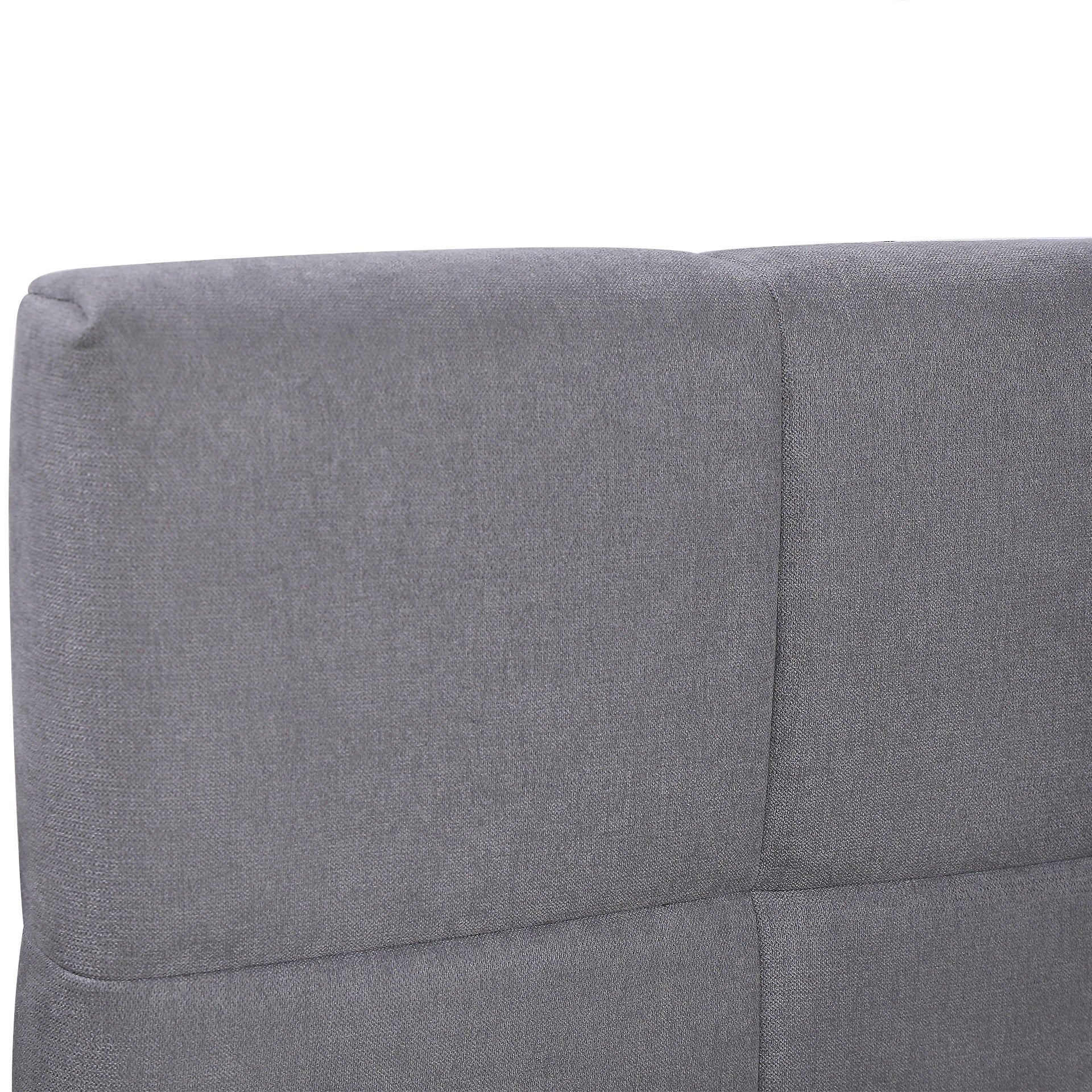 Nora Double Bed Frame - Light Grey - Image 10