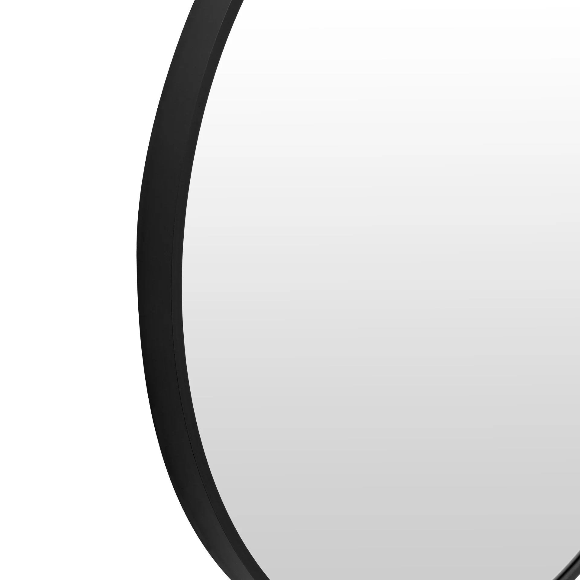 Nova Round Metal Framed Wall Mirror 50cm - Black - Image 9