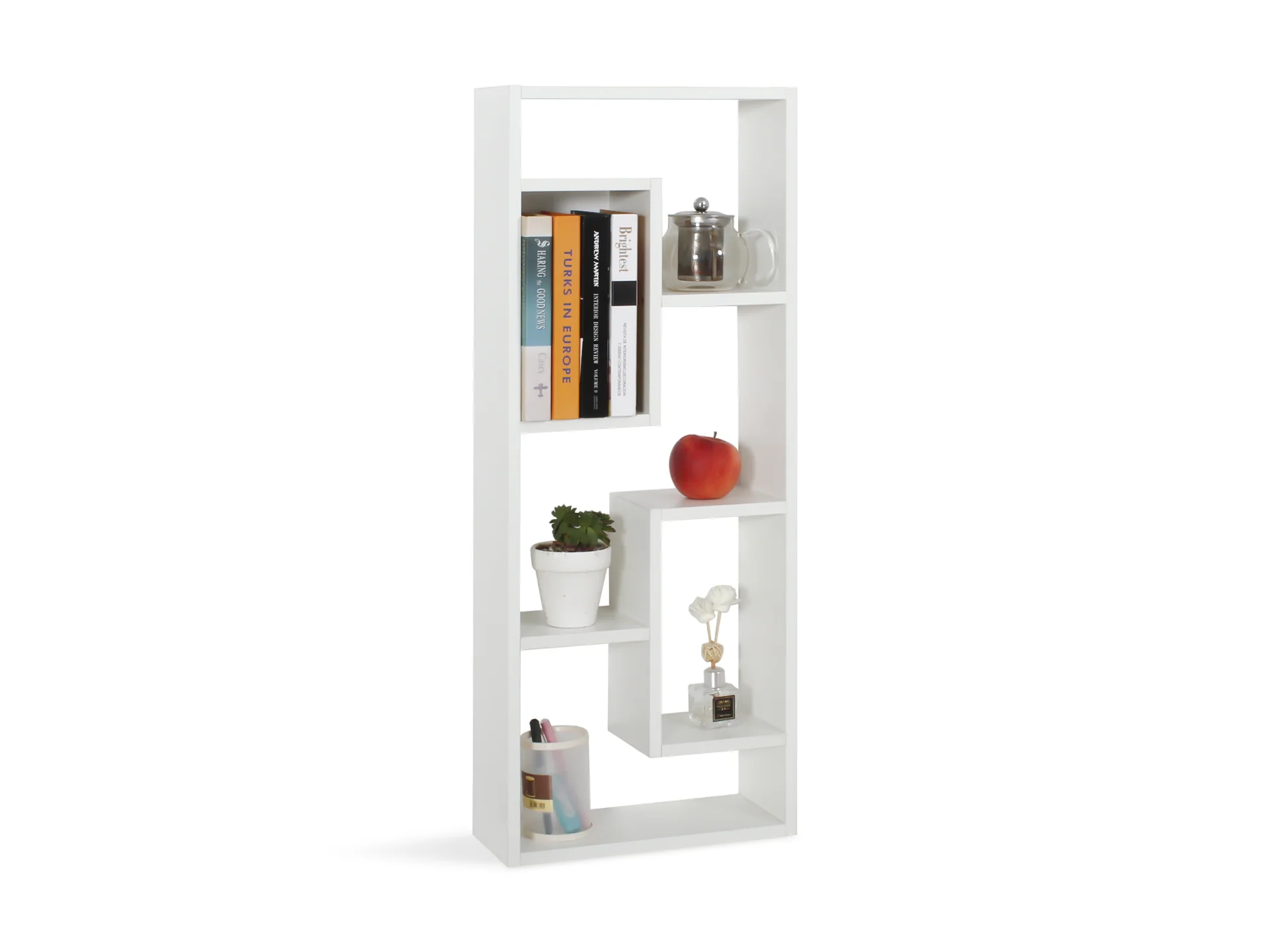 Nyasa Bookshelf Display Shelf - White - Image 2