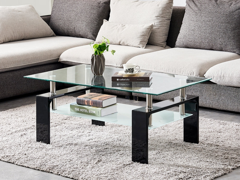 OAKLEY Coffee Table Tempered - BLACK - Image 2