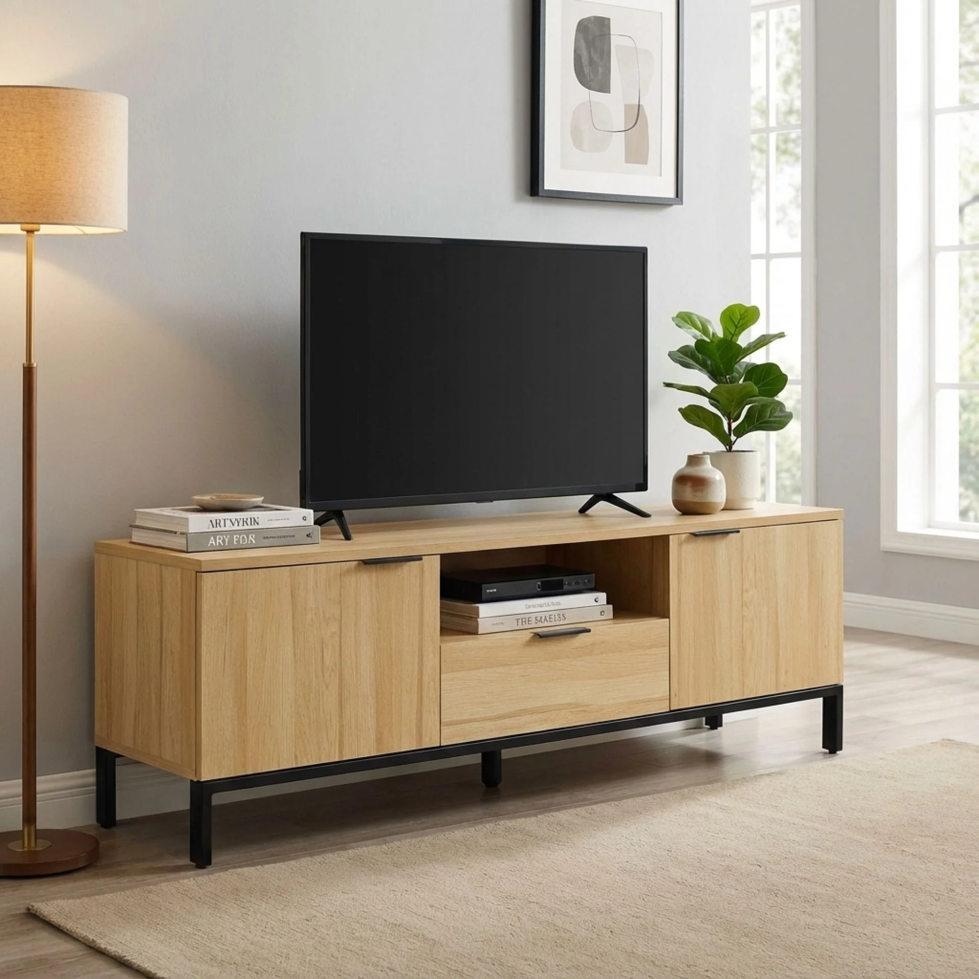 Ocala 1.5m Entertainment Unit - Oak