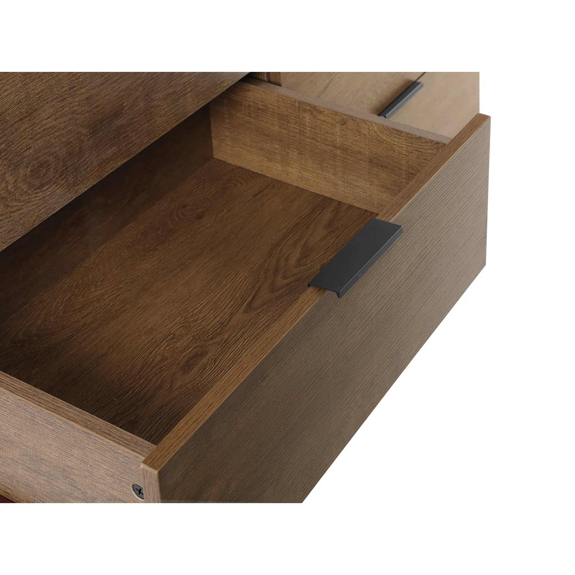 Ocala Low Boy 8 Drawer Chest Dresser - Walnut - Image 8