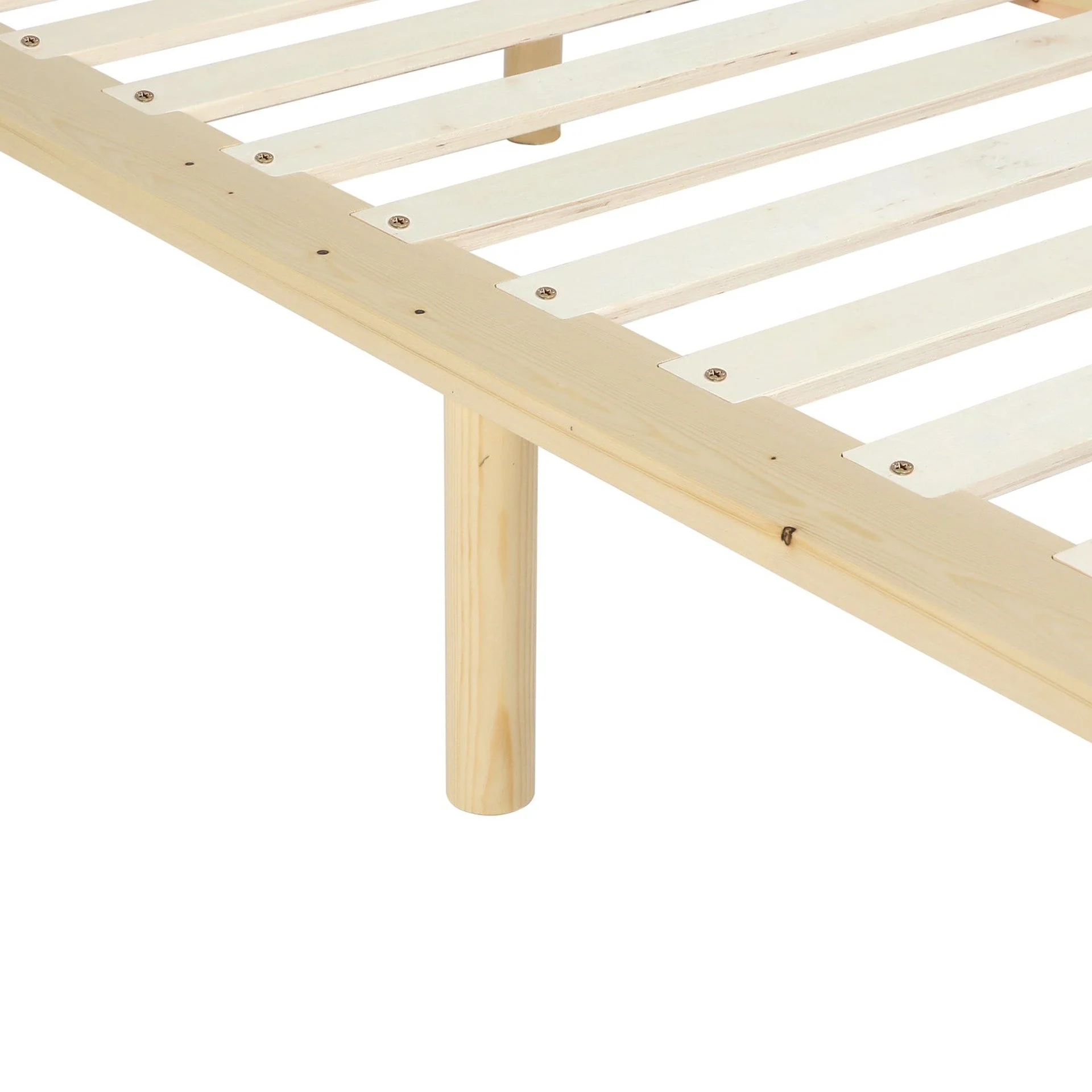 Ohio Queen Wooden Bed Base - Natural - Image 5