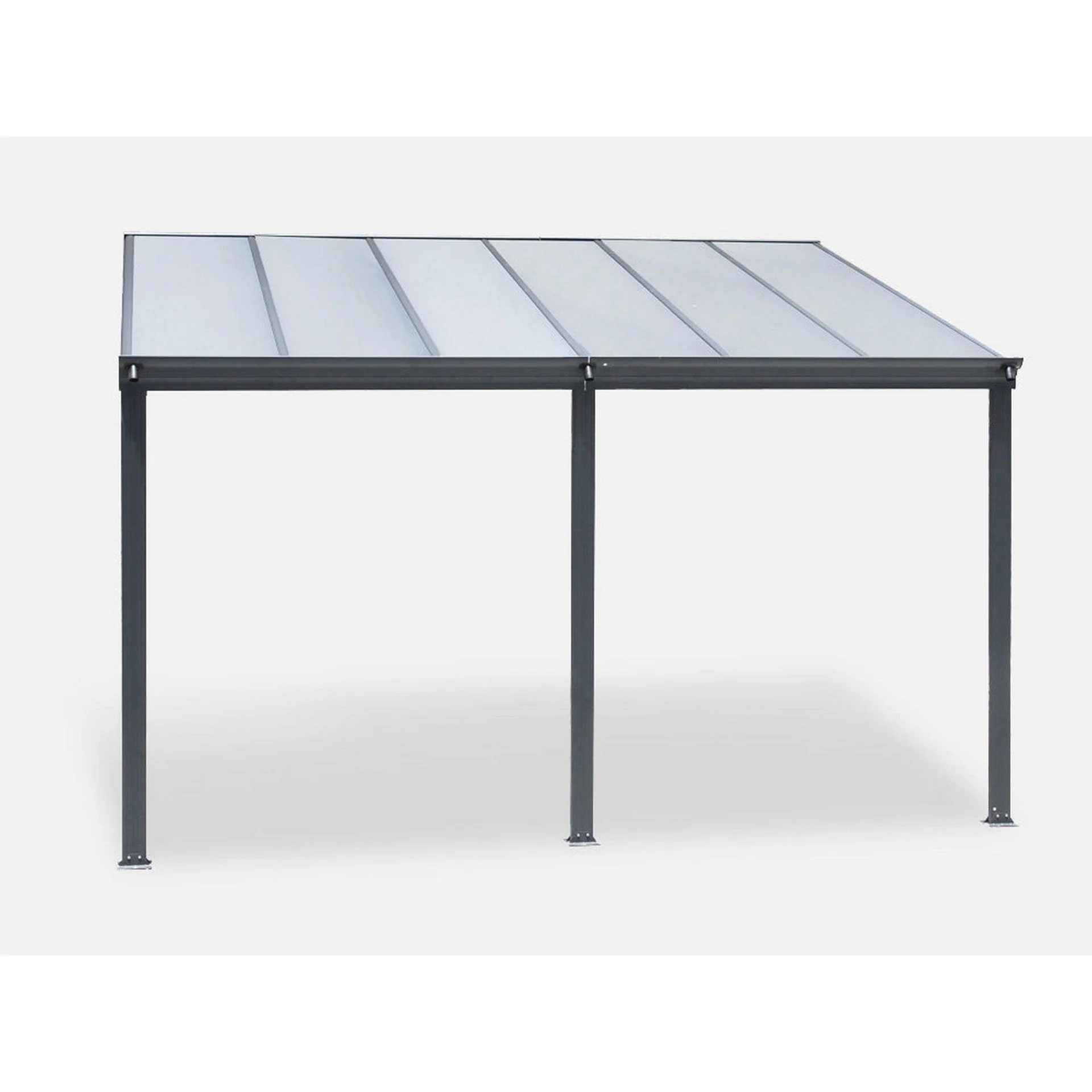 Patio Canopy 12'x10' ft - 3.73 x 3.03 x 2.58M - Charcoal Grey - Image 11