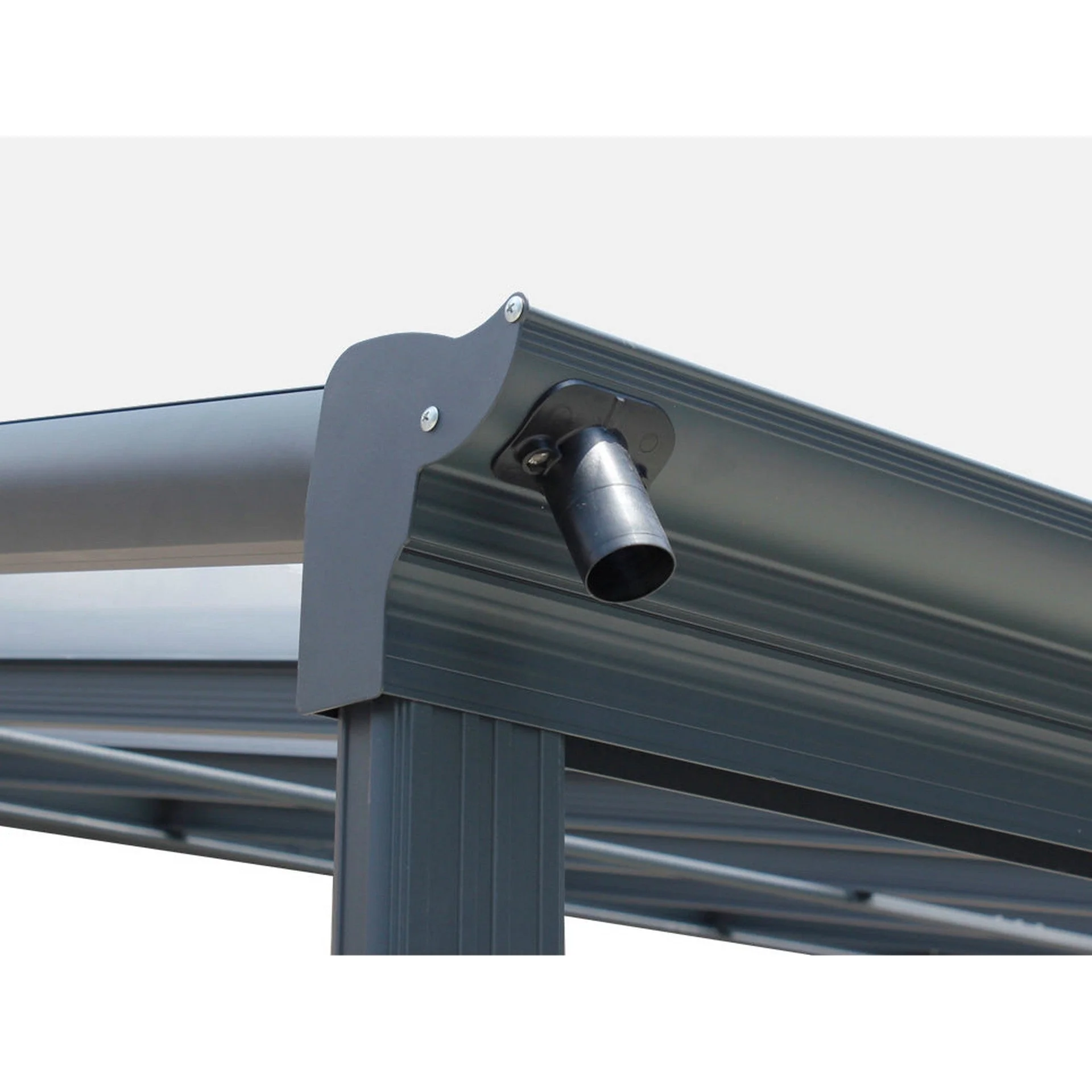 Patio Canopy 12'x10' ft - 3.73 x 3.03 x 2.58M - Charcoal Grey - Image 15