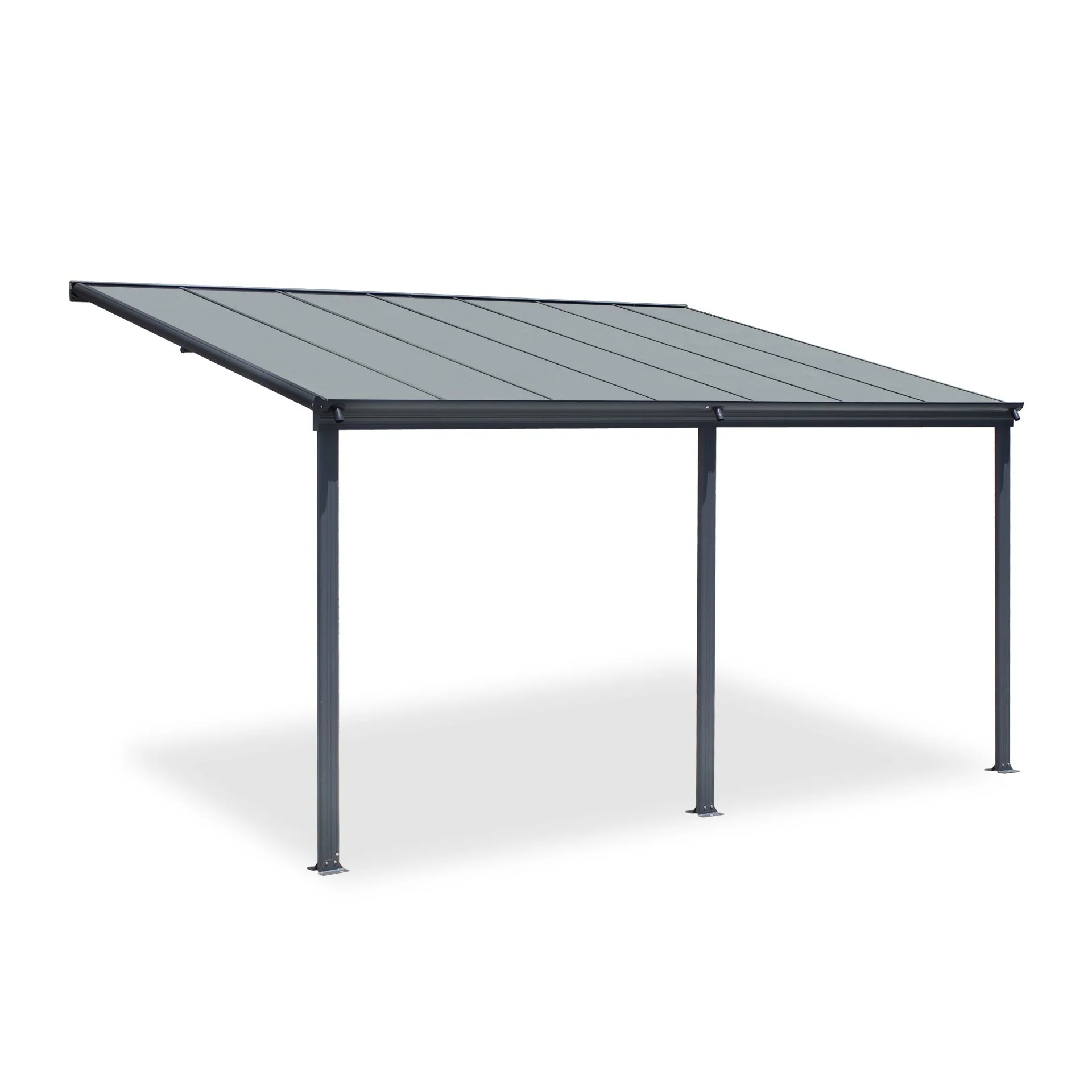 Patio Canopy 14'x10' ft - 4.4 x 3.03 x 2.58m - Charcoal Grey - Image 7
