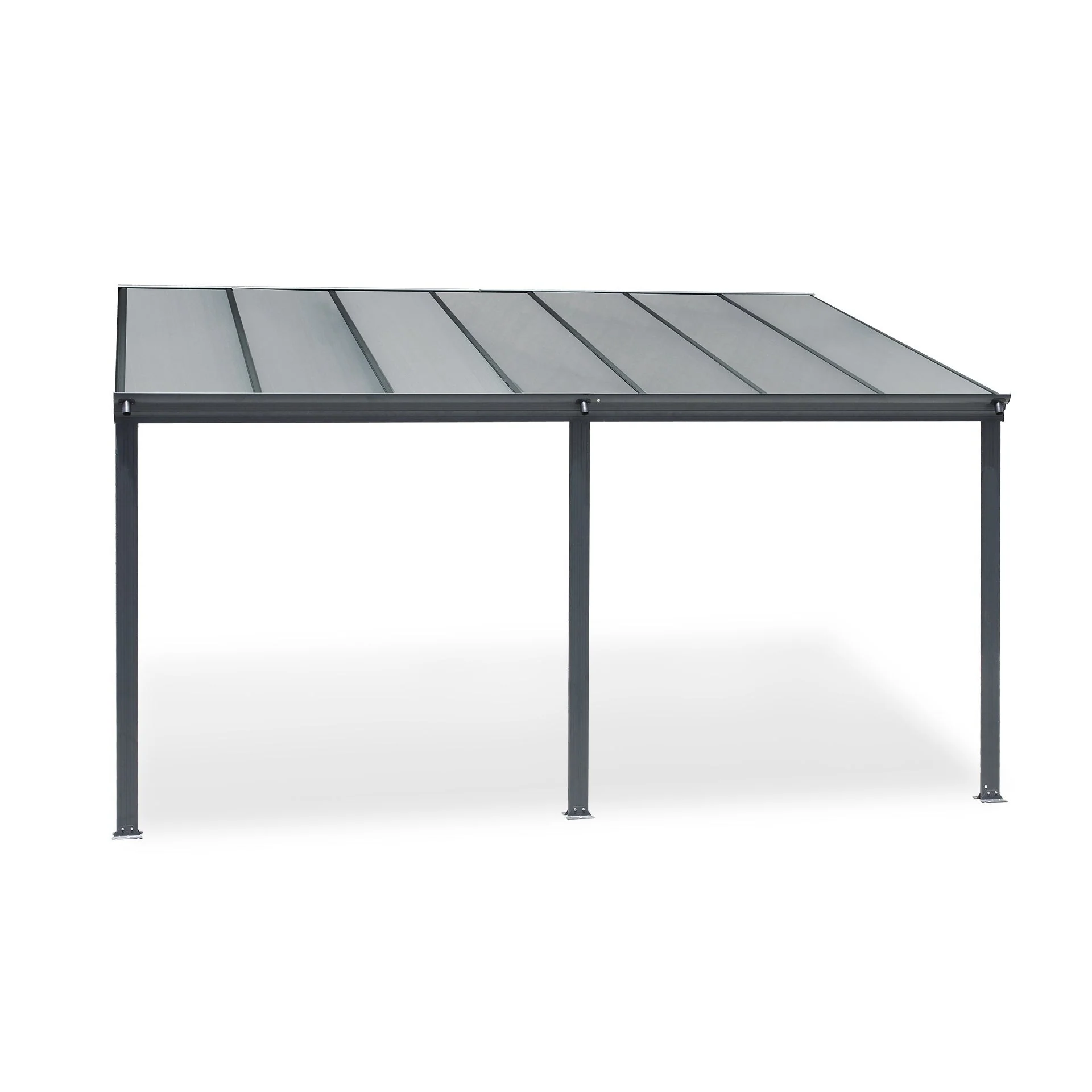 Patio Canopy 14'x10' ft - 4.4 x 3.03 x 2.58m - Charcoal Grey - Image 8