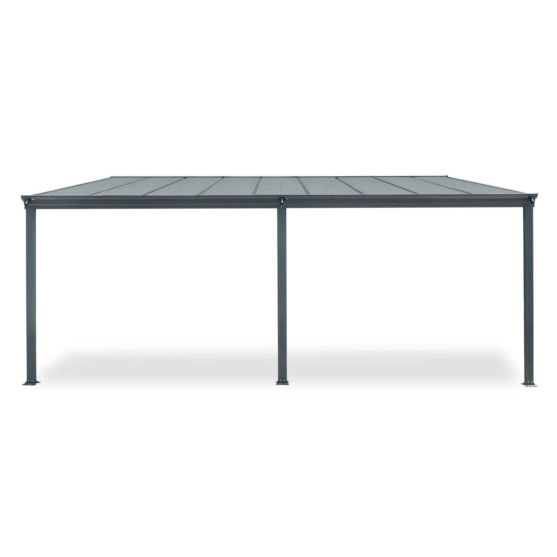 Patio Canopy 16'x10' ft - 4.96 x 3.03 x 2.58m - Charcoal Grey - Image 8