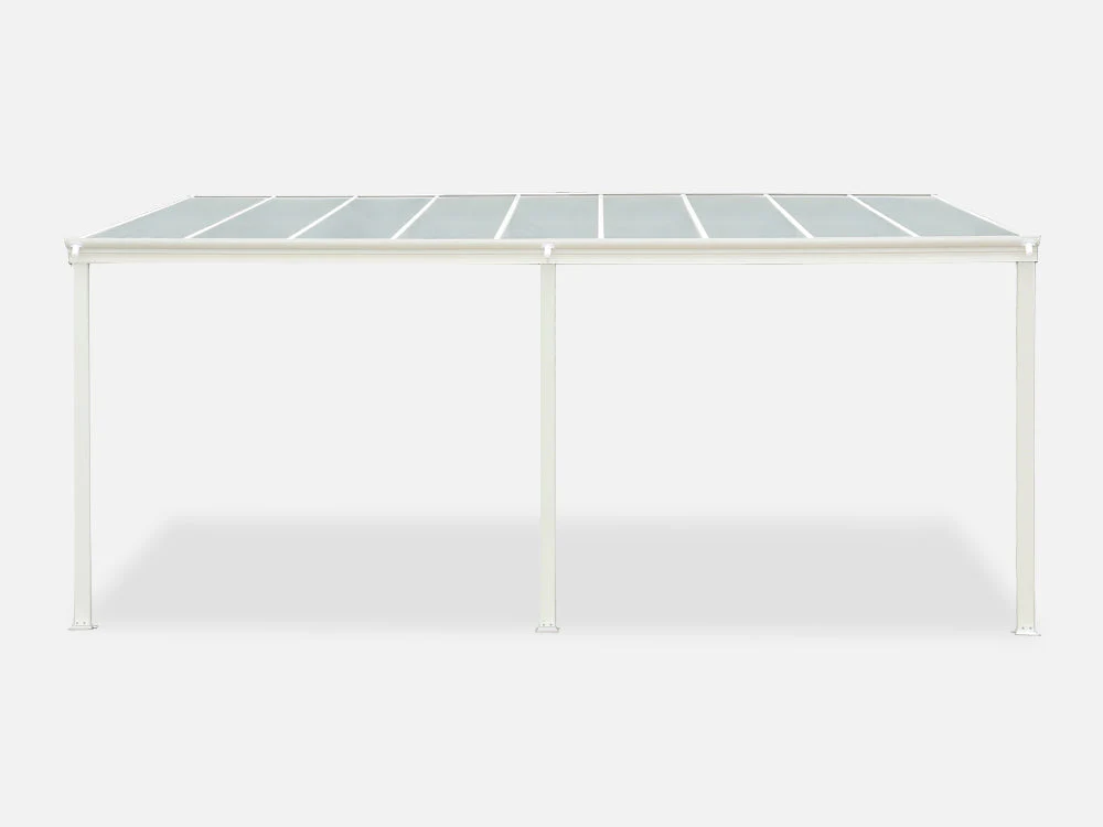 Patio Canopy 18'x10' ft - 5.57 x 3.03 x 2.58M - WHITE - Image 4