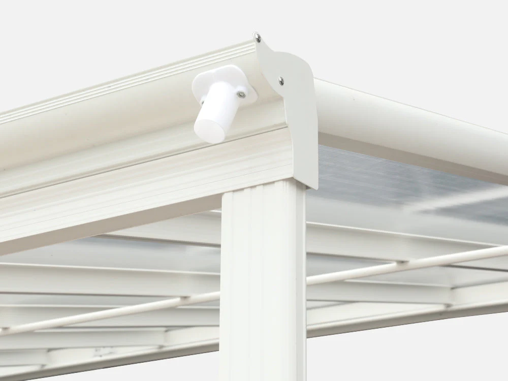 Patio Canopy 18'x10' ft - 5.57 x 3.03 x 2.58M - WHITE - Image 6