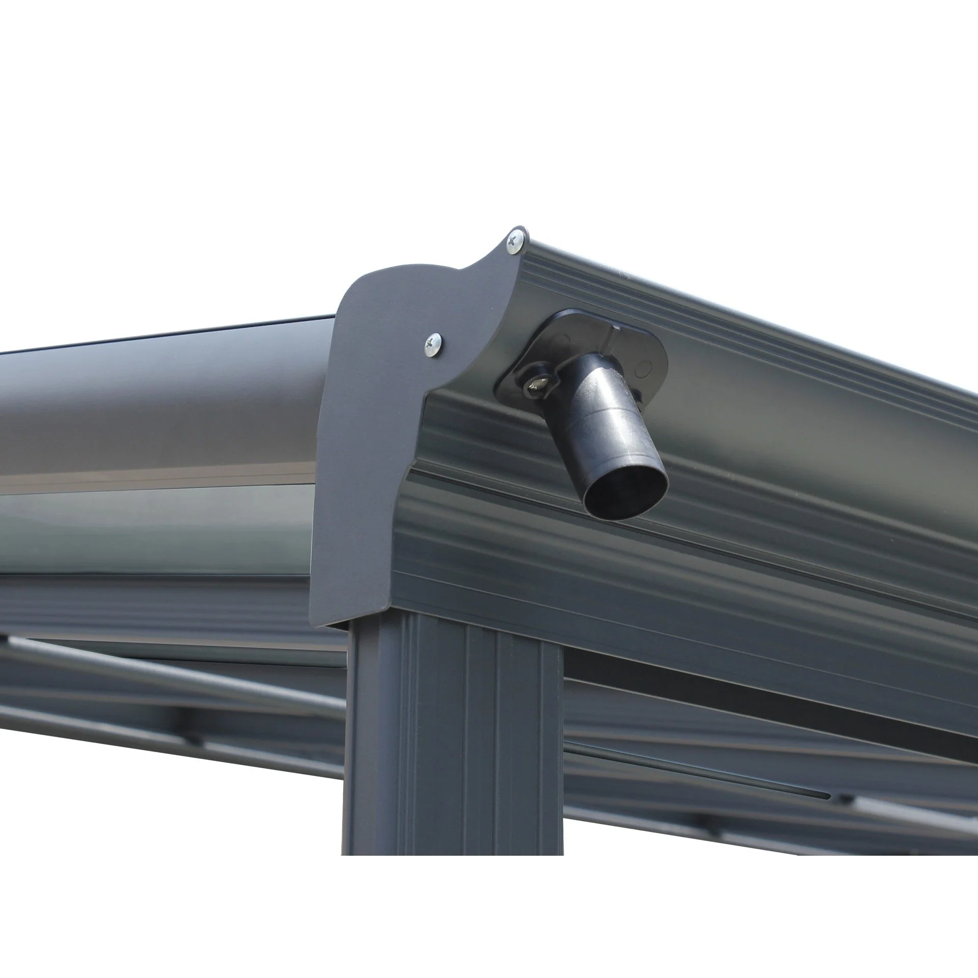 Patio Canopy Roof 5.57m x 3m - Charcoal Grey - Image 13