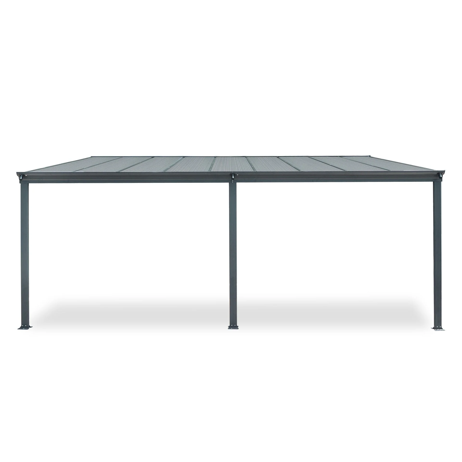 Patio Canopy Roof 5.57m x 3m - Charcoal Grey - Image 8