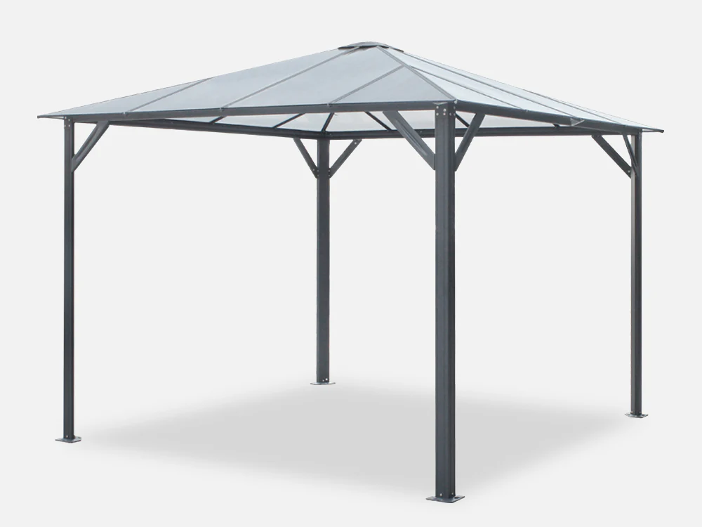 Patio Gazebo Aluminium Hardtop Gazebo 3x3M - Image 2