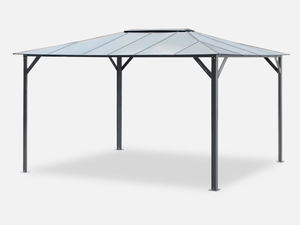Patio Gazebo Aluminium Hardtop Gazebo 4x3M - Image 2