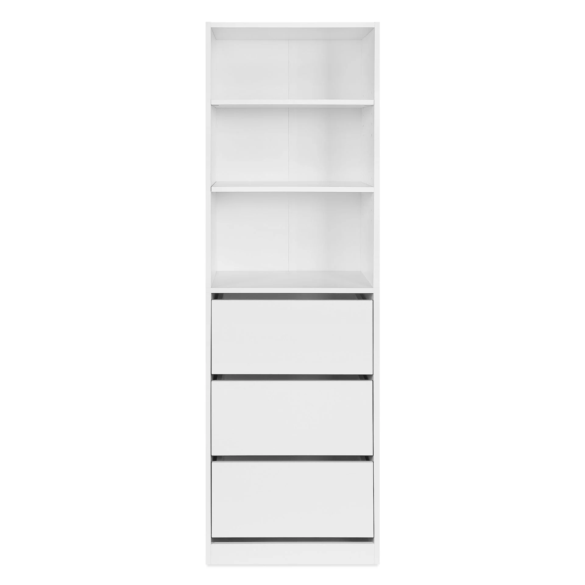 Payette 3 Drawer & Shelf Wardrobe - White - Image 8