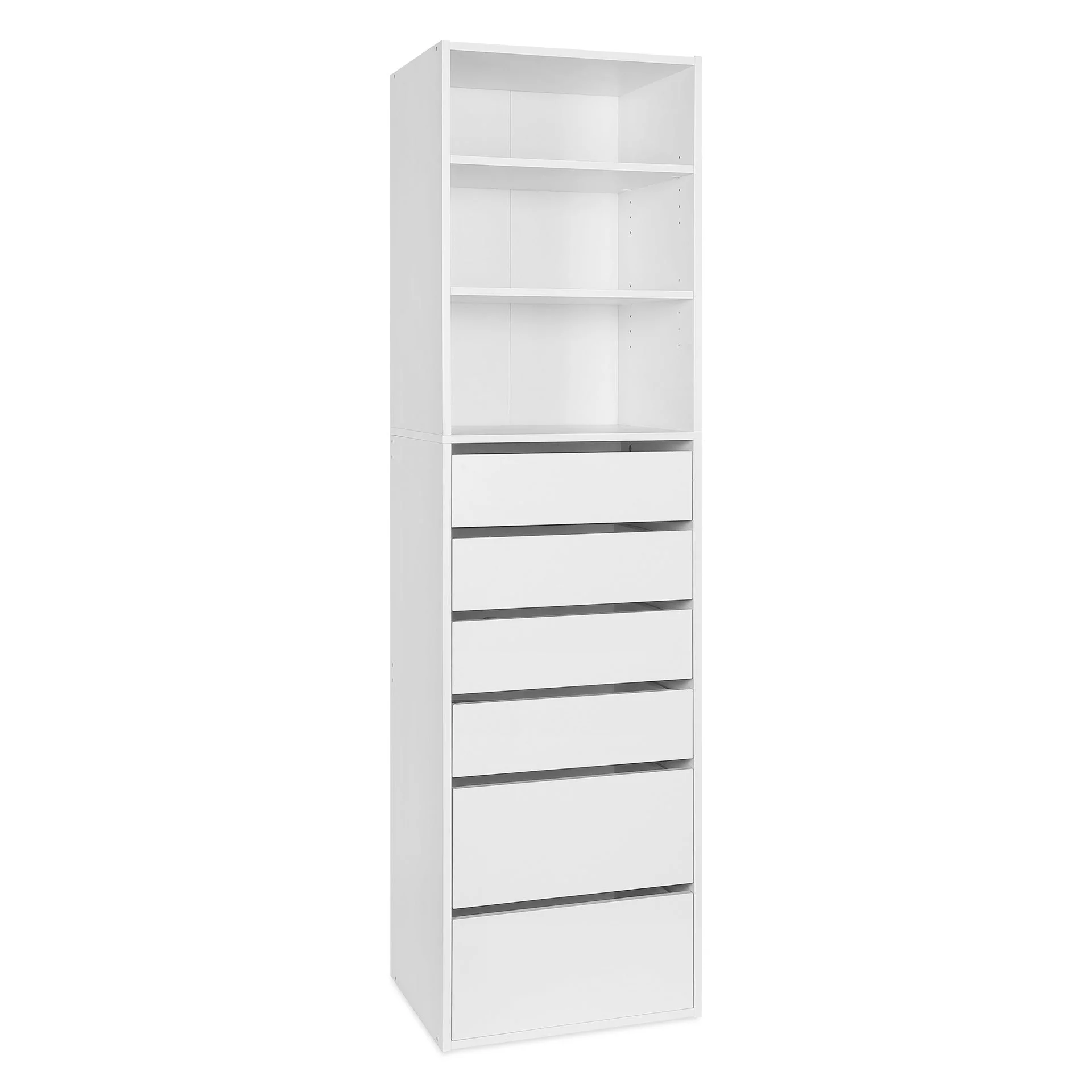 Payette 6 Drawer & 3 Shelf Wardrobe - White - Image 9