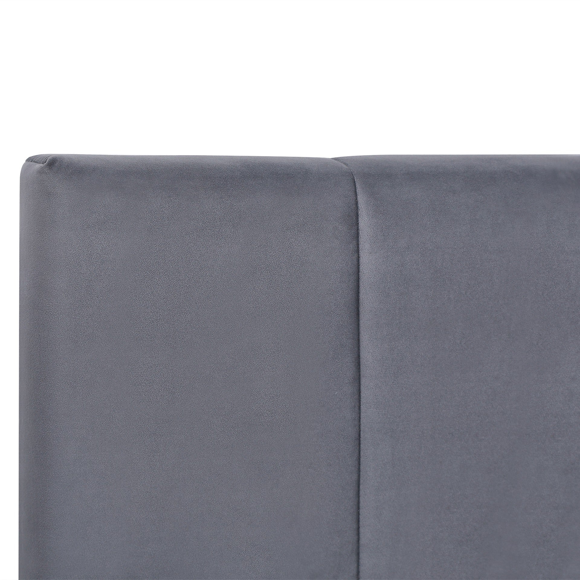 Penelope Queen Gas Lift Velvet Bed Frame - Grey - Image 8