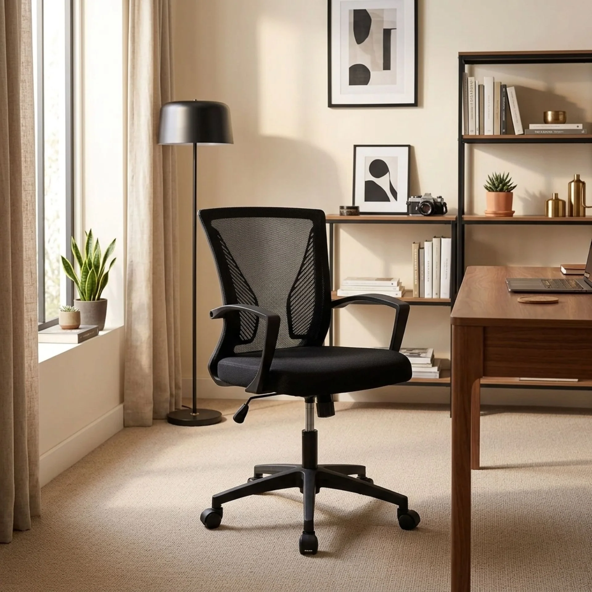 Perry Office Chair - Black - Image 3