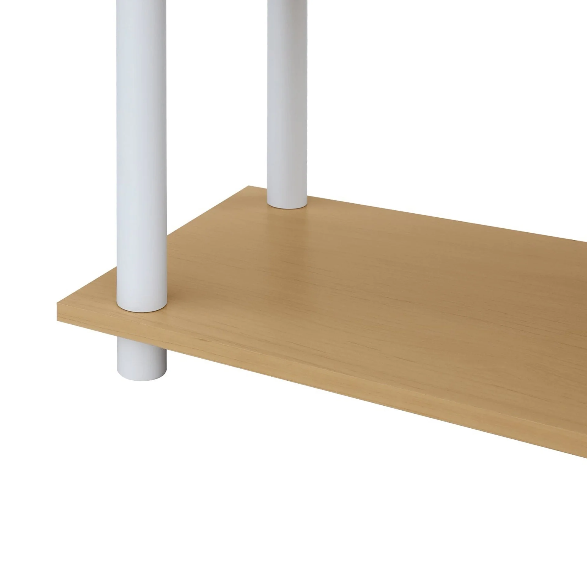 Petone 5 Tier Flexi Storage Rack - Maple + White - Image 9