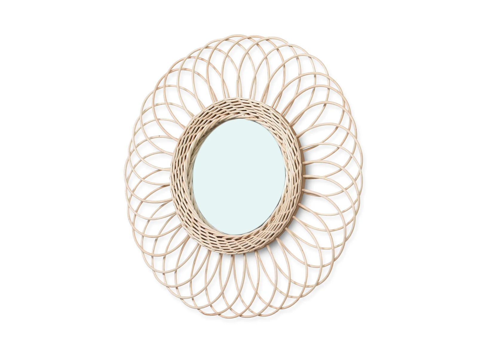 POTOO Rattan Wall Mirror - Image 2