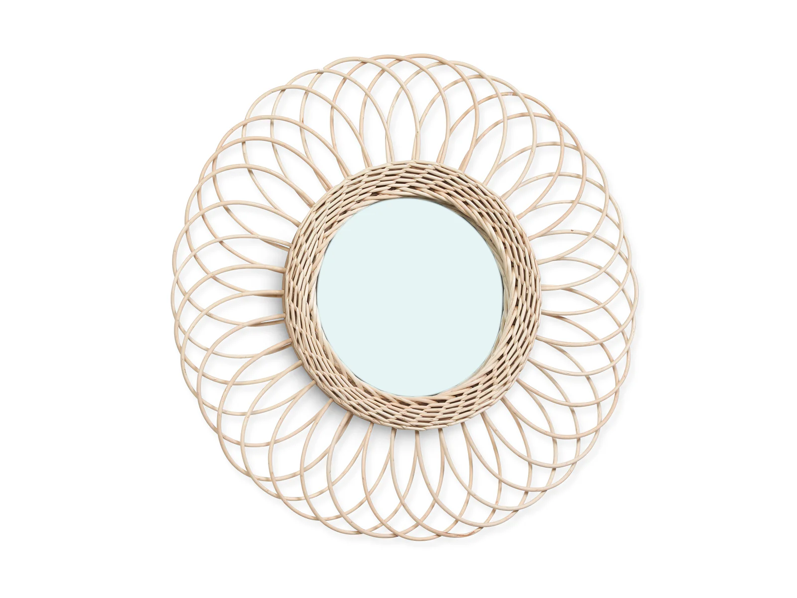 POTOO Rattan Wall Mirror - Image 4