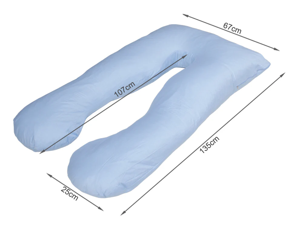Pregnancy Pillow Maternity Support U SHAPE - BLUE - Image 6