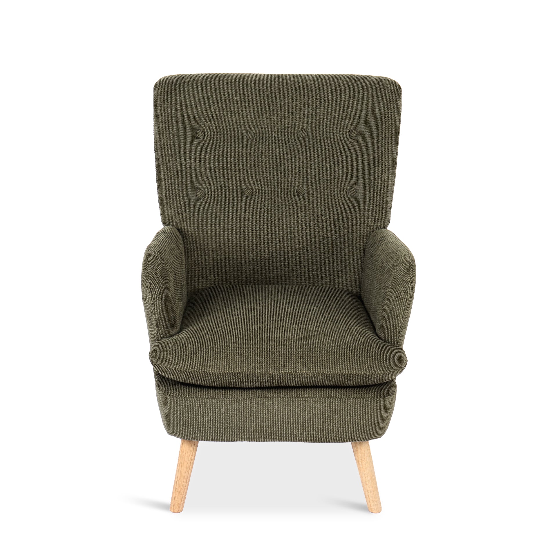 Puff Velvet Armchair - Dark Green - Image 8