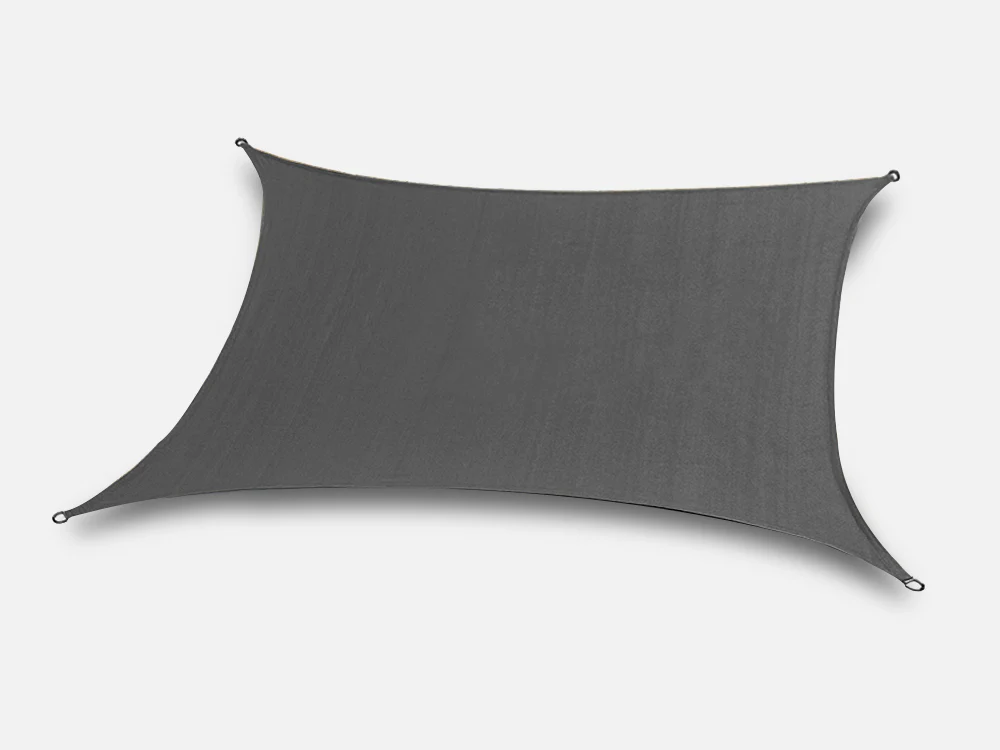 Rectangle Shade Sail 4m x 6m - CHARCOAL - Image 3