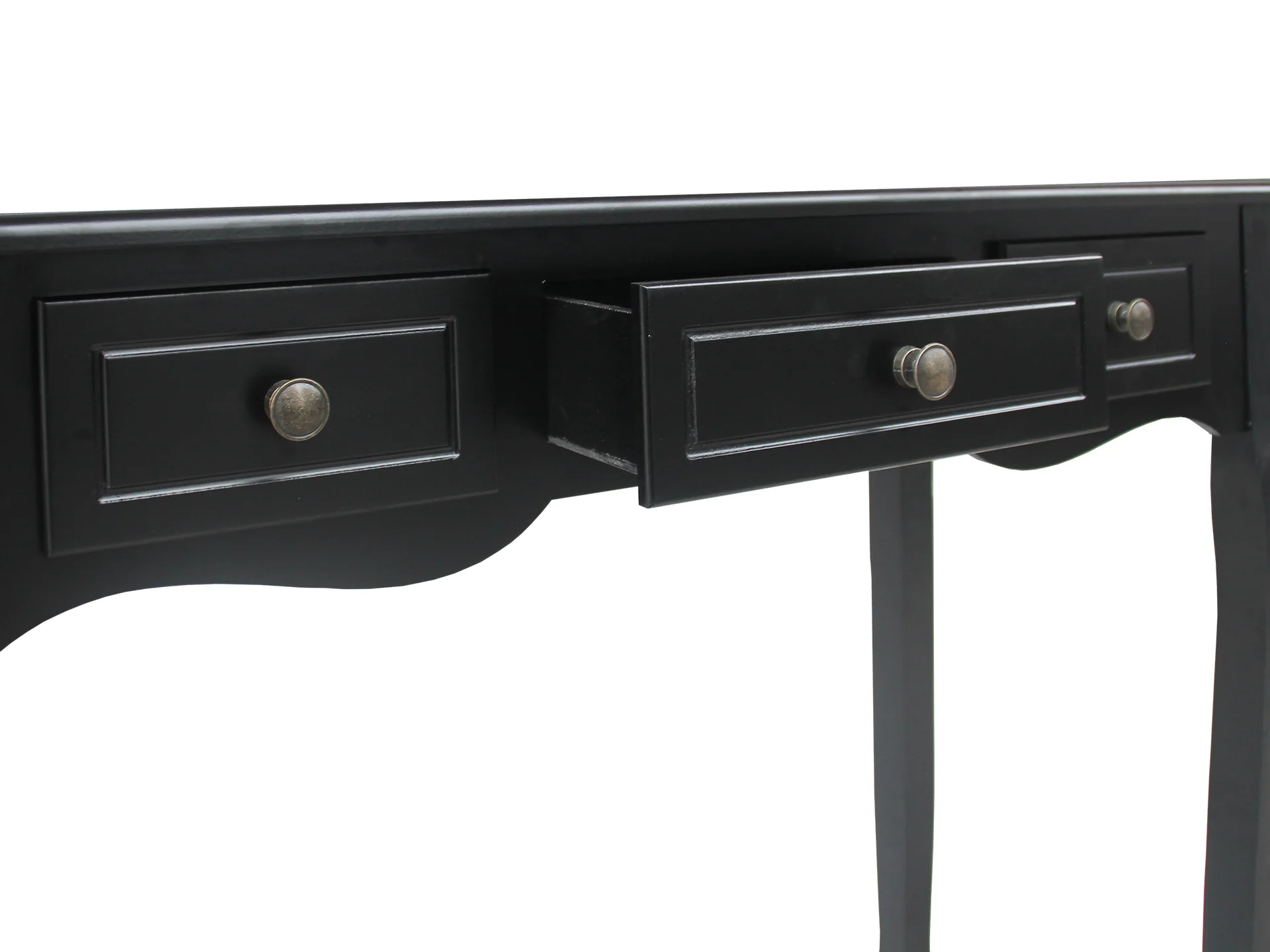 REESE Console Table with 3 Drawers - BLACK - Image 4