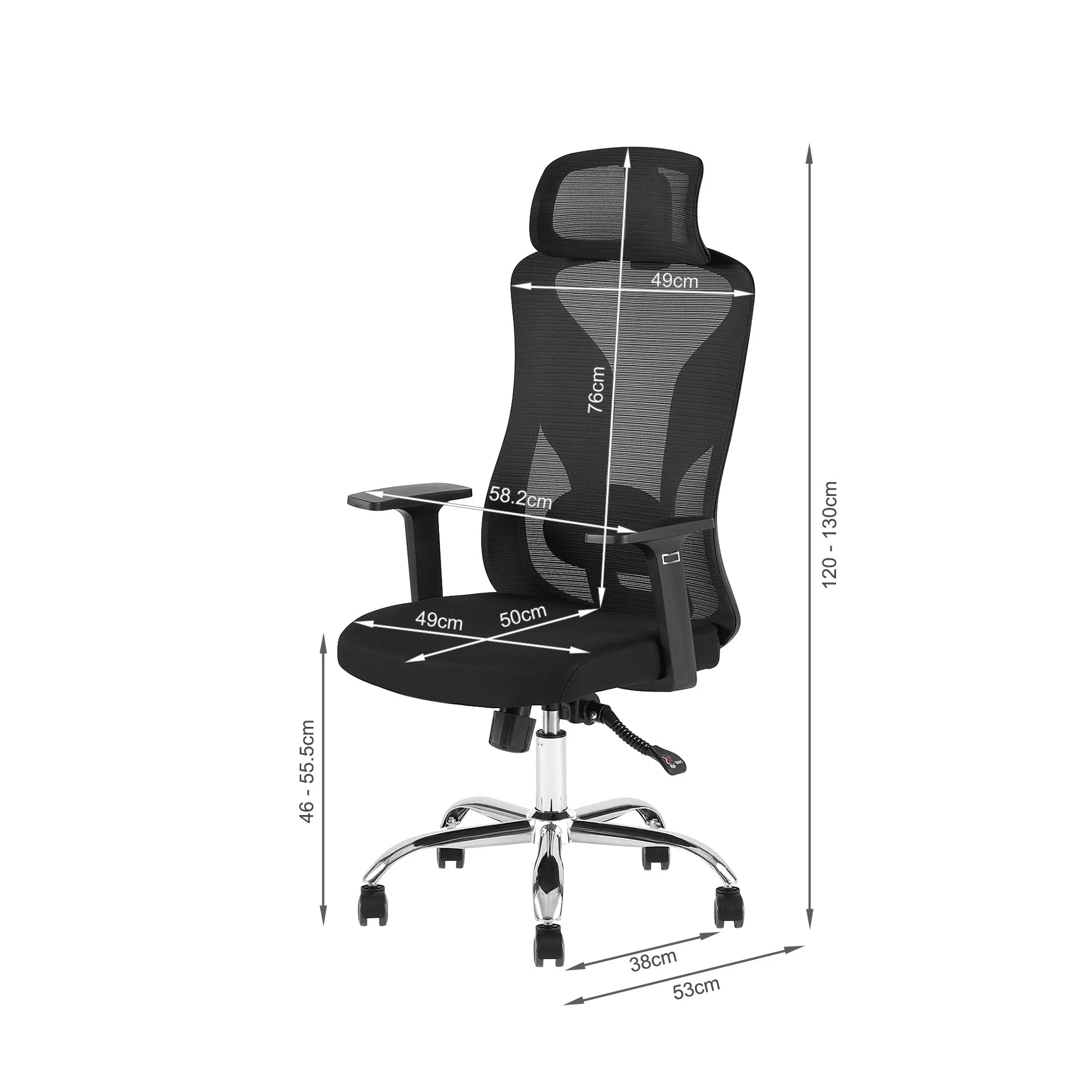 Ricky Office Chair - Black - Image 19