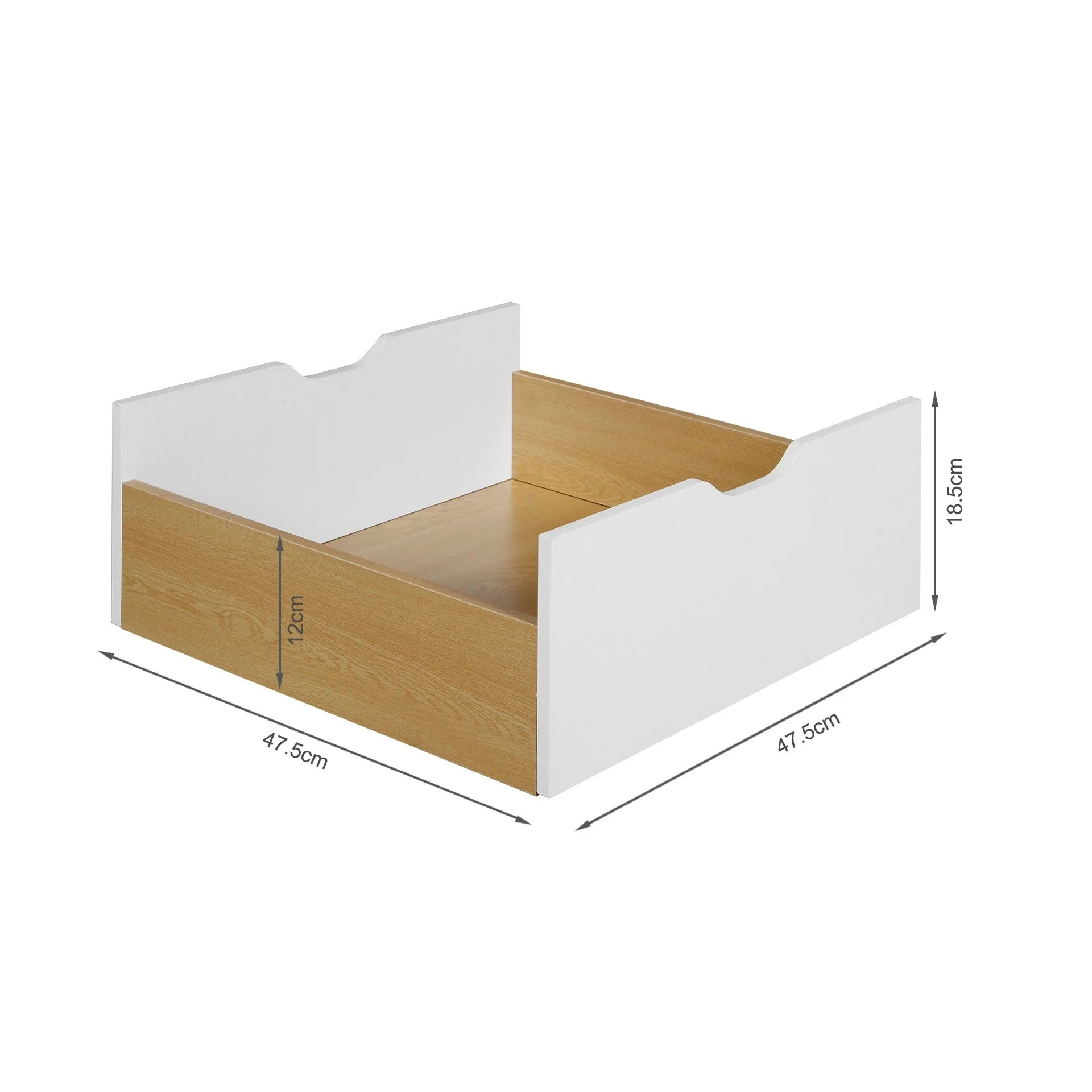Riley Wooden Coffee Table - Maple + White - Image 14