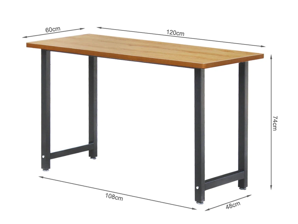 RYLEE 120cm Study Desk - BLACK - Image 6