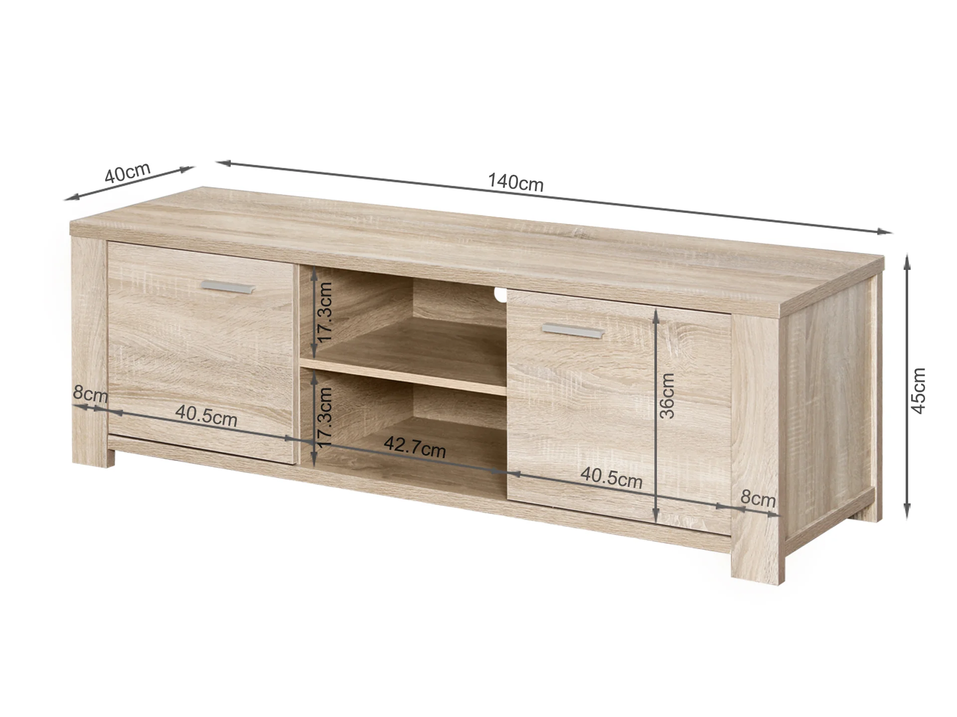 Sagano 1.4m Entertainment Unit - Image 8