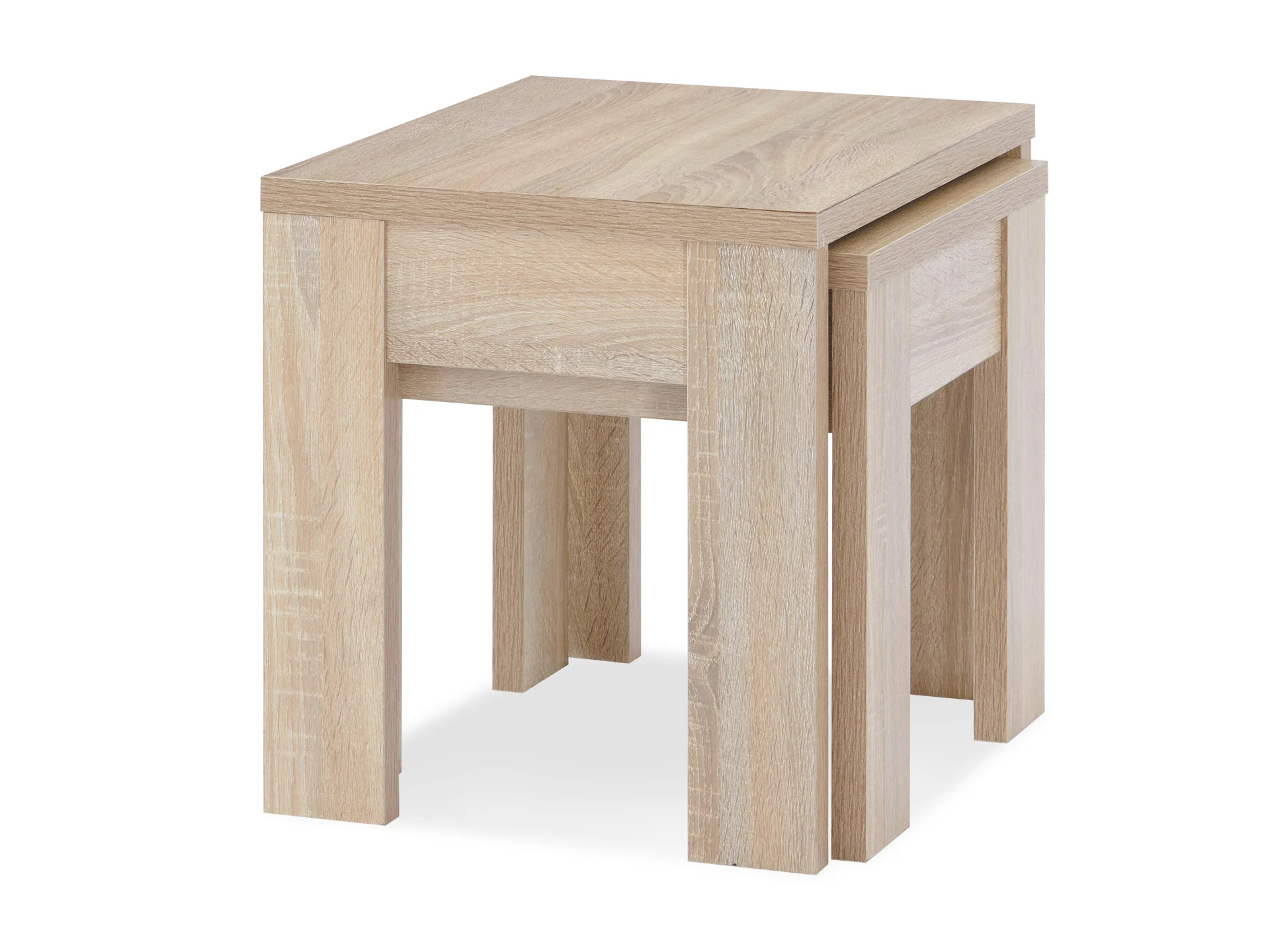 Sagano Wooden Nesting Coffee Table - Set of 2 - Oak - Image 7