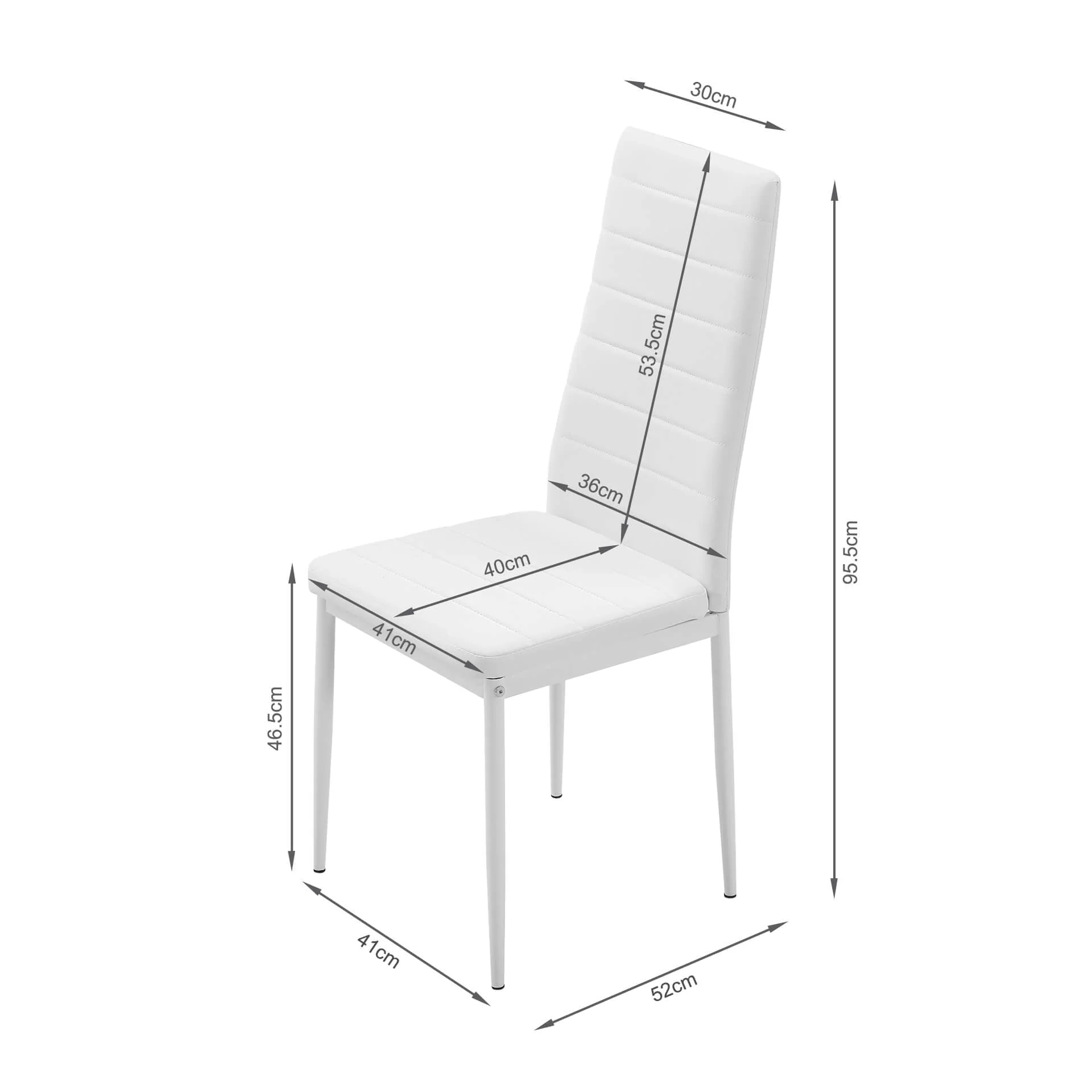 Samuel 5 Piece 1.4m Dining Set – White - Image 10