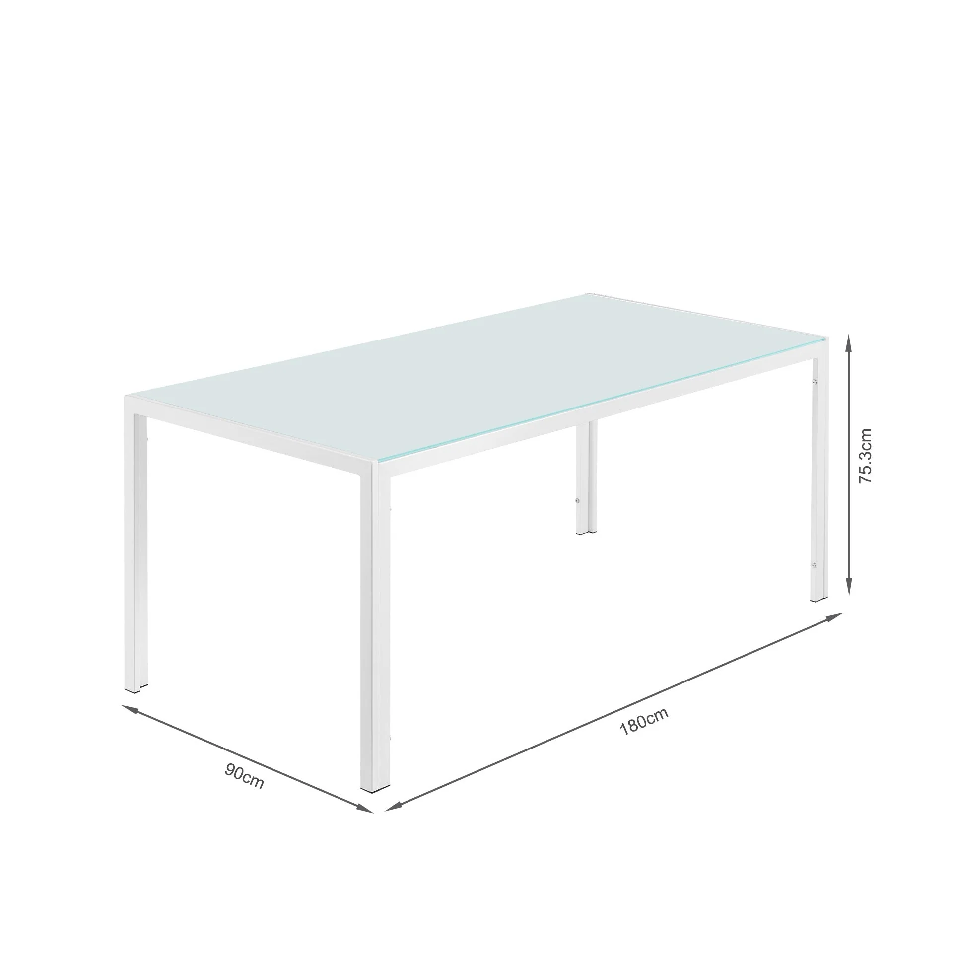 Samuel 7 Piece 1.8m Dining Set - White - Image 10