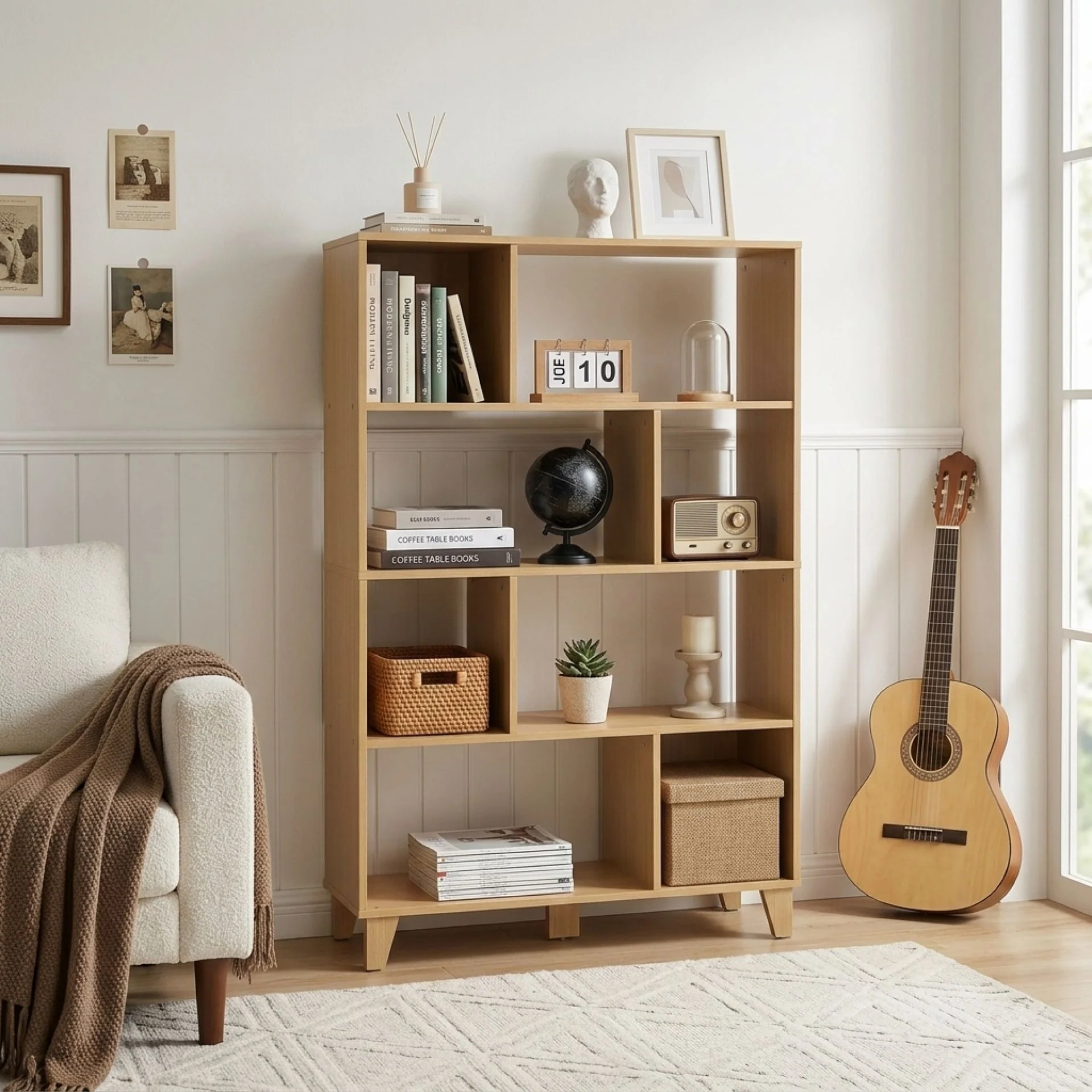 Sanson Bookshelf Storage Shelf - Oak - Image 2