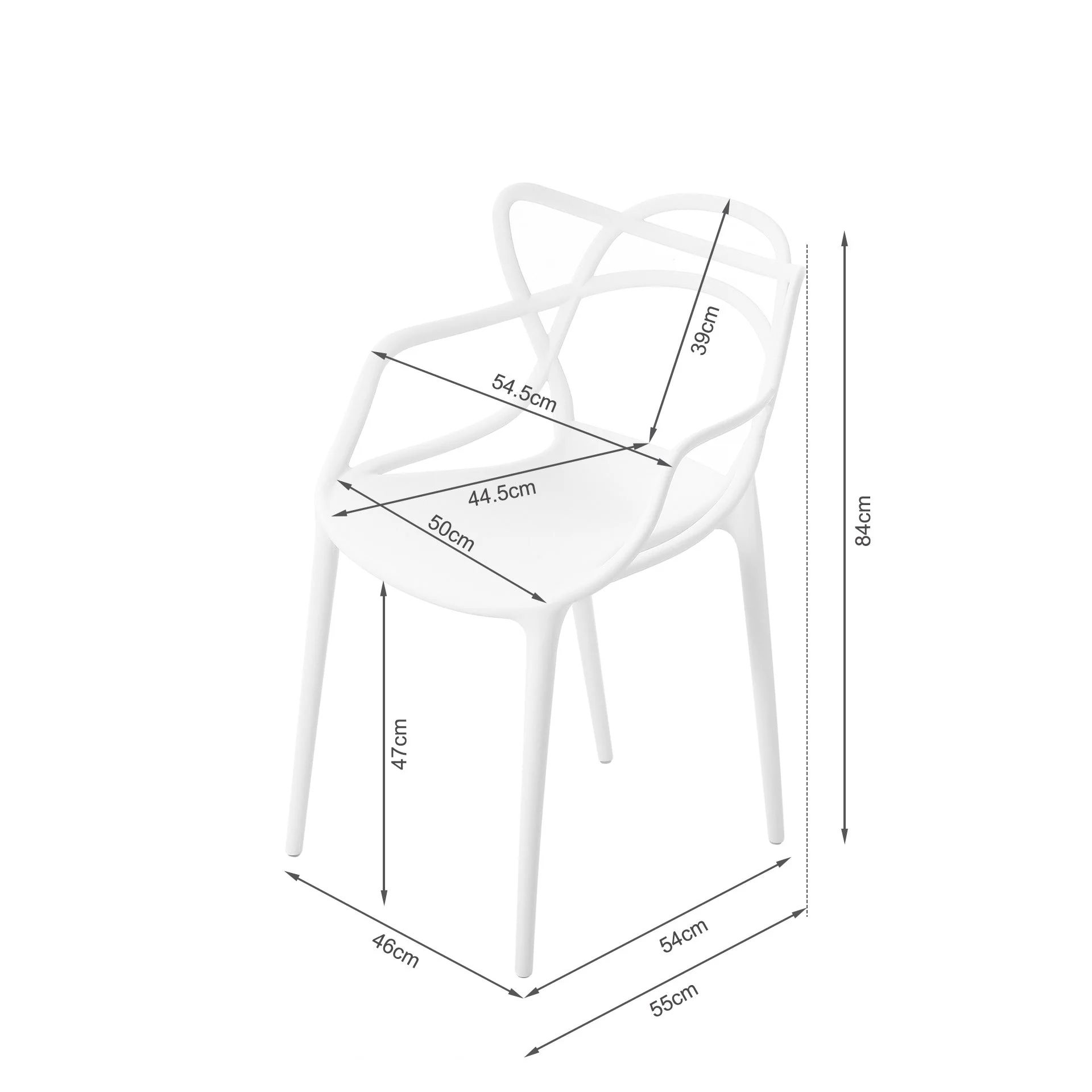 Santiago Dining Chair - Set of 4 - White - Image 13