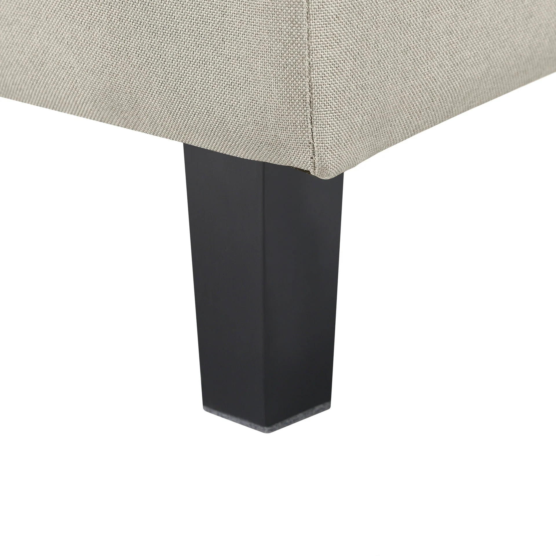 Sebastian Linen Storage Ottoman Bench - Beige - Image 7