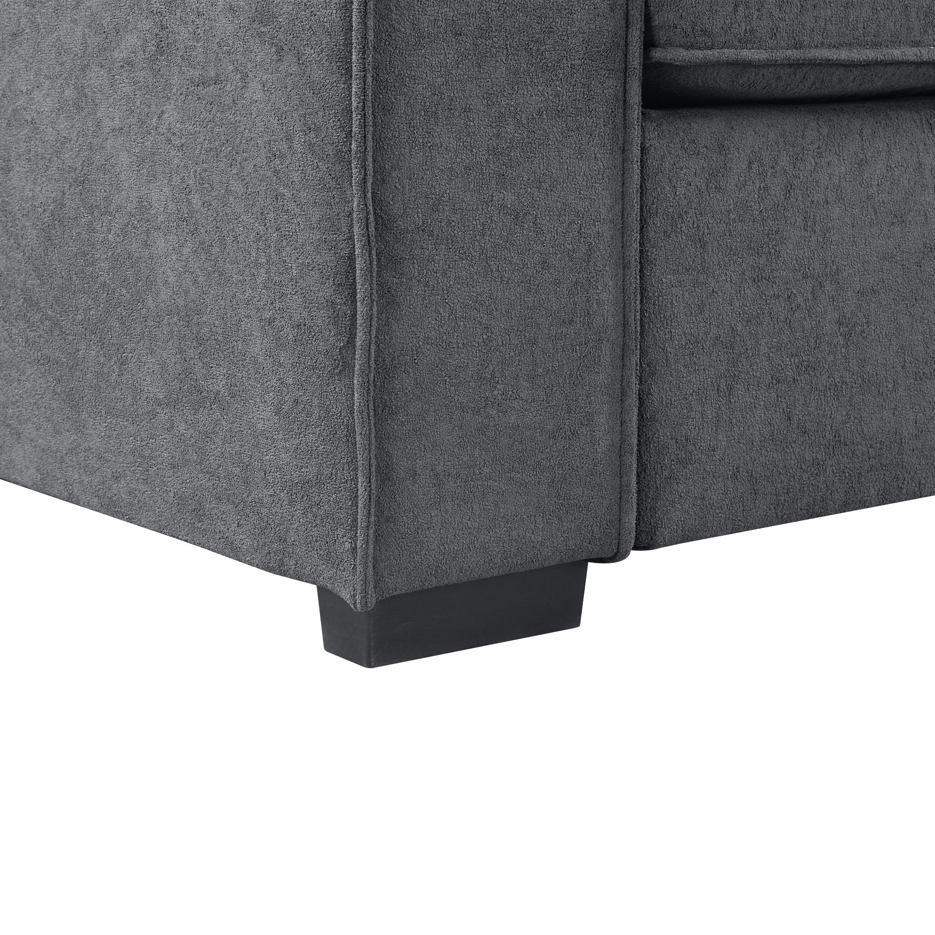 Serene 3 Seater Sofa - Dark Grey - Image 14