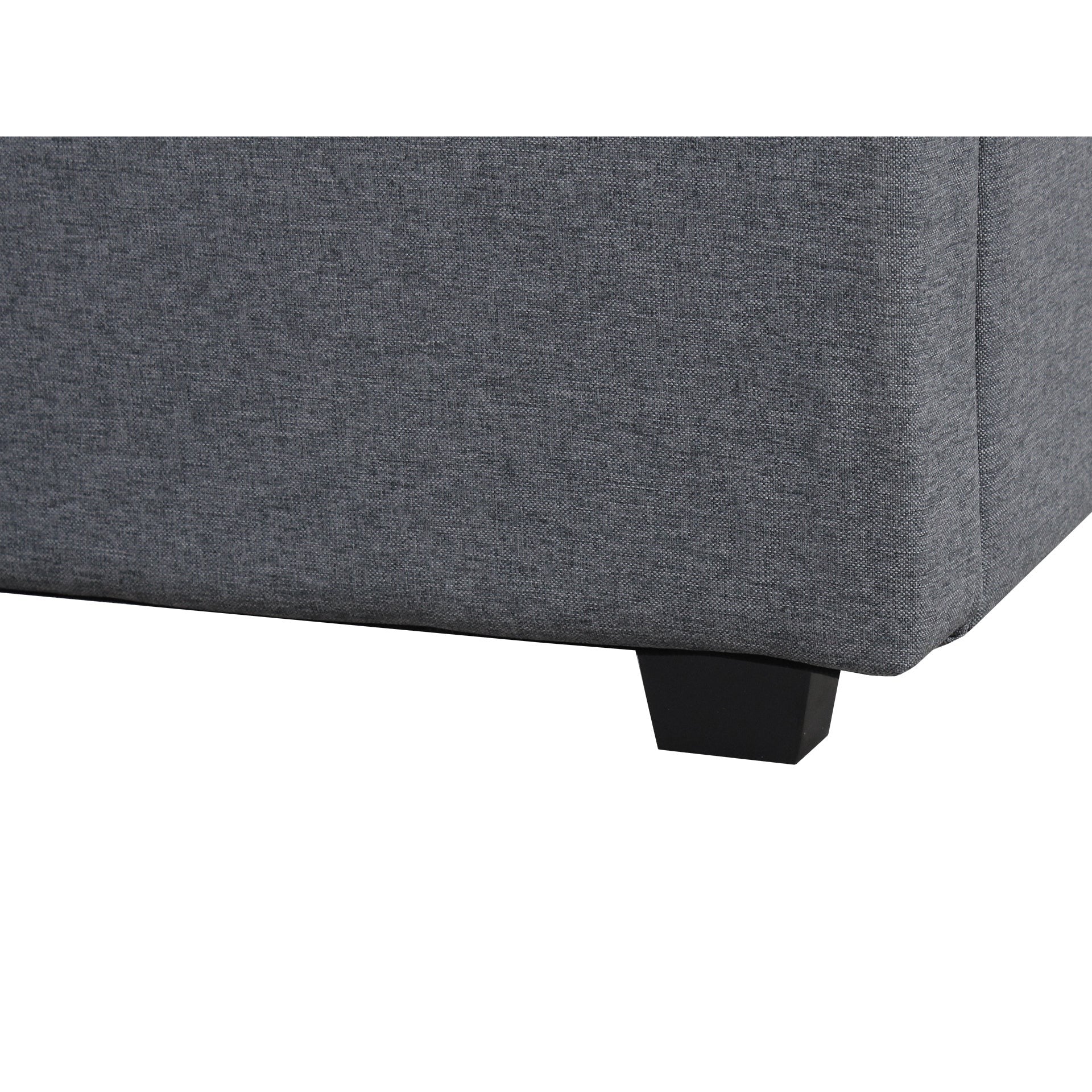 Shasta Fabric Slat Bed Frame with Headboard - Queen - Image 12