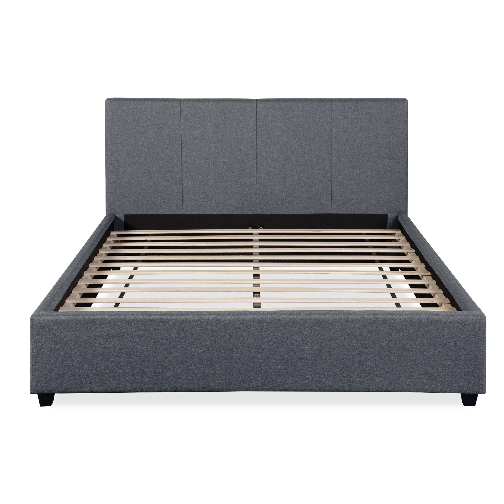 Shasta Fabric Slat Bed Frame with Headboard - Queen - Image 8