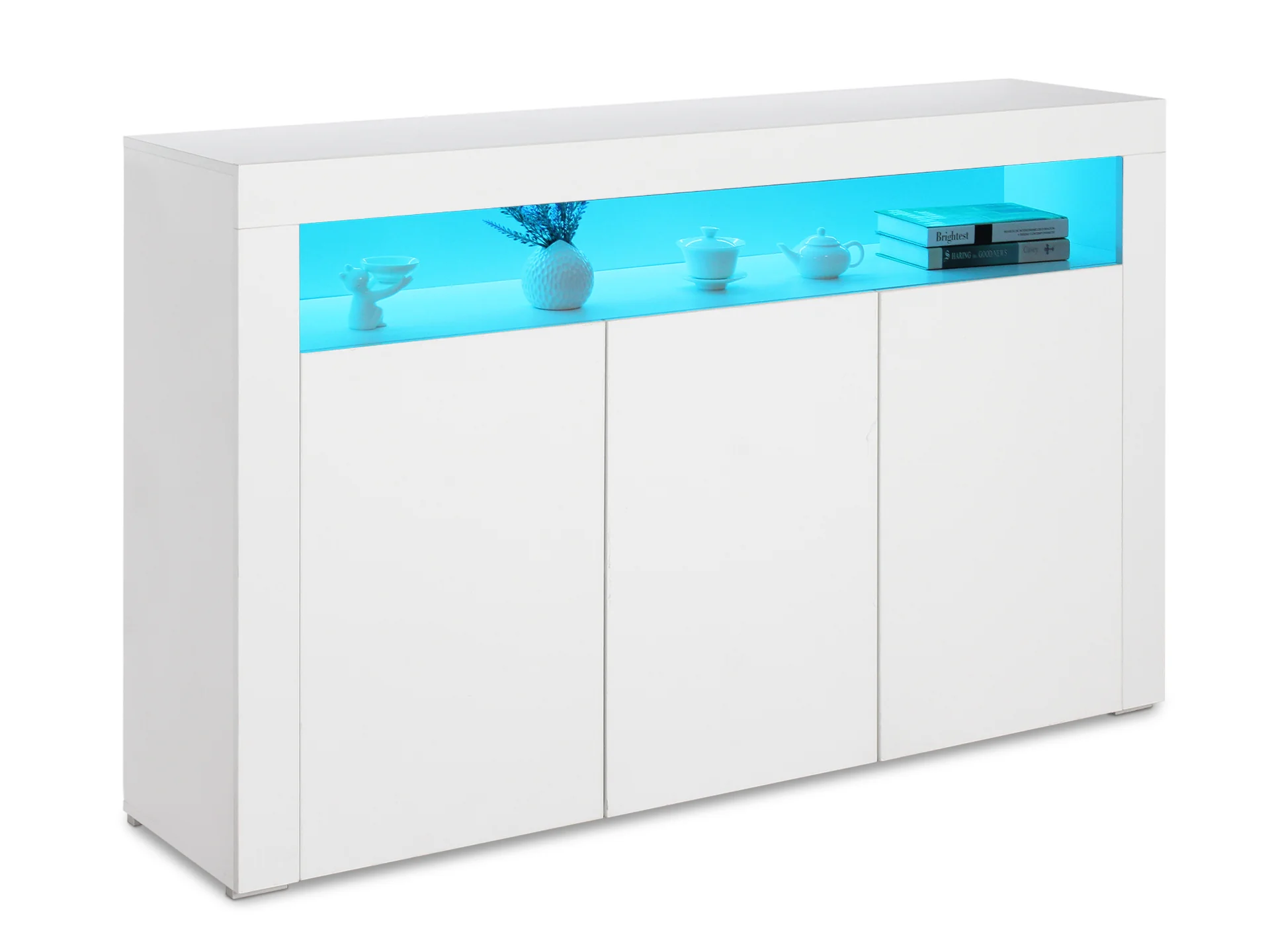 Shiel Sideboard Buffet Table 3 Door - White - Image 5
