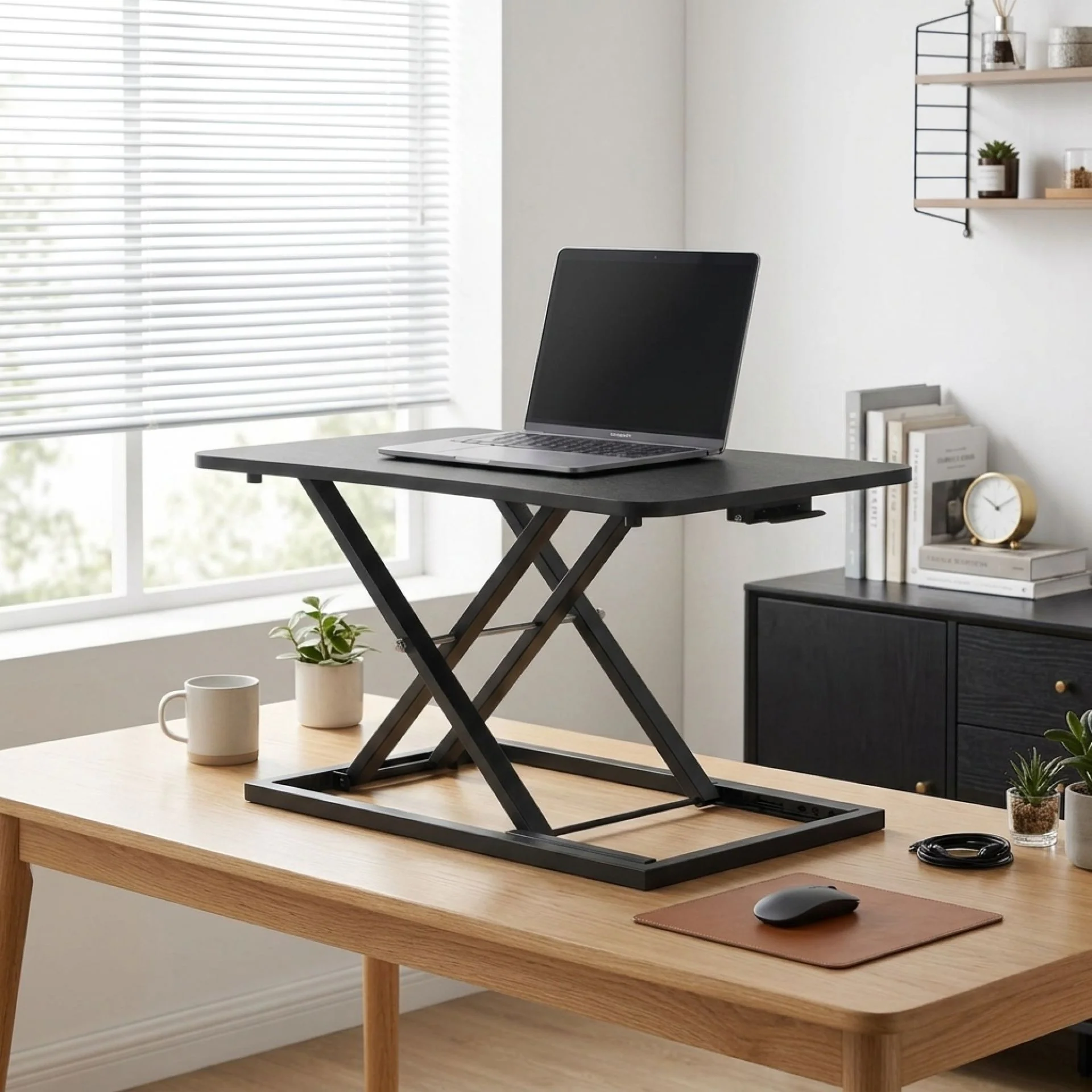 Sit-Stand Desk Converter - Black - Image 3